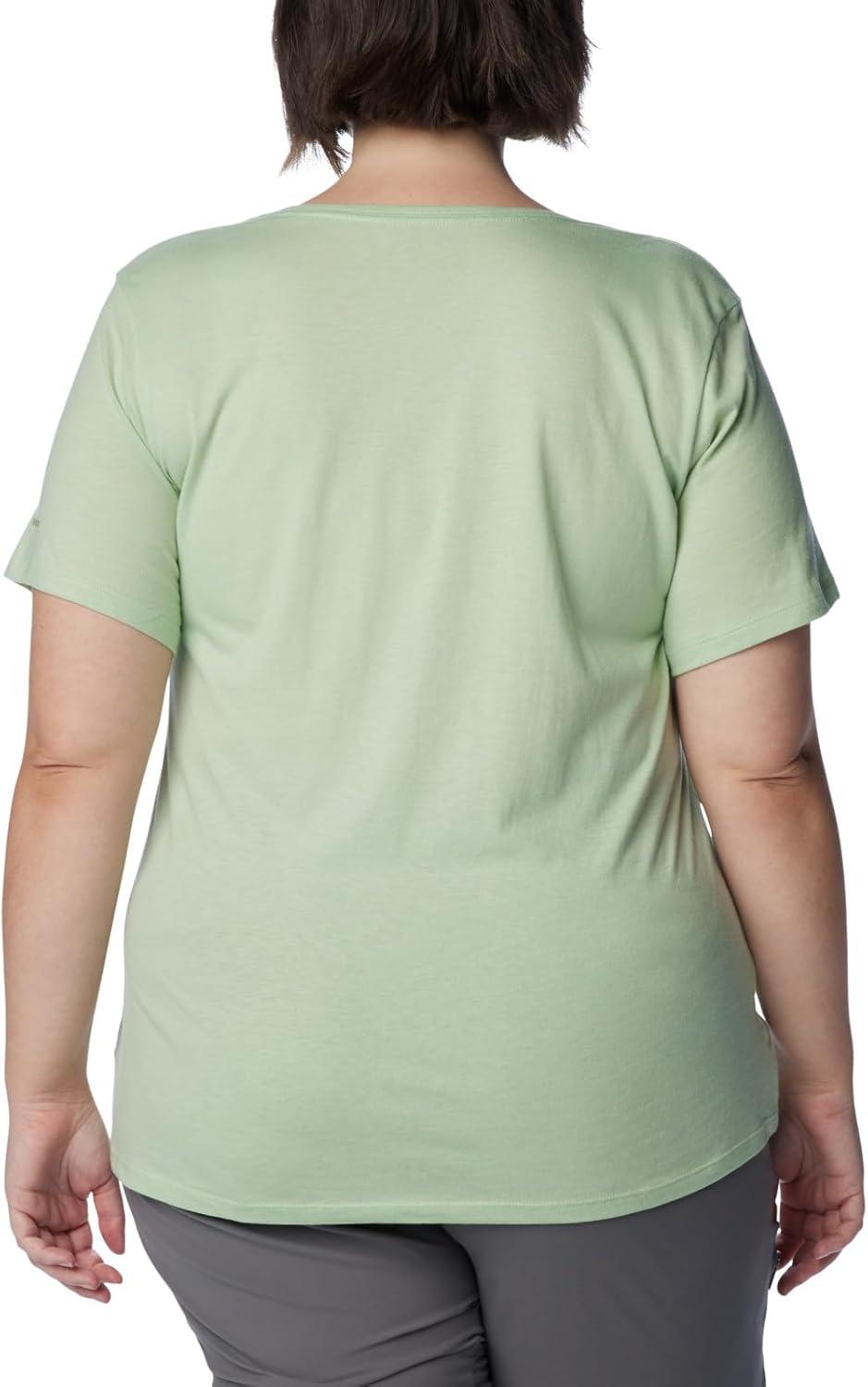 imageColumbia Womens Daisy Days Short Sleeve Graphic TeeSage Leaf HeatherFancy Flyer
