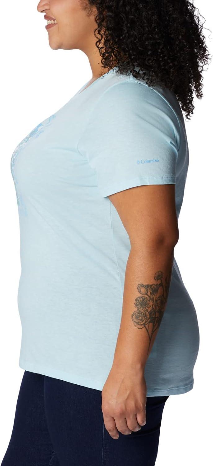 imageColumbia Womens Daisy Days Short Sleeve Graphic TeeSpring Blue HeatherFind Your Wild Graphic