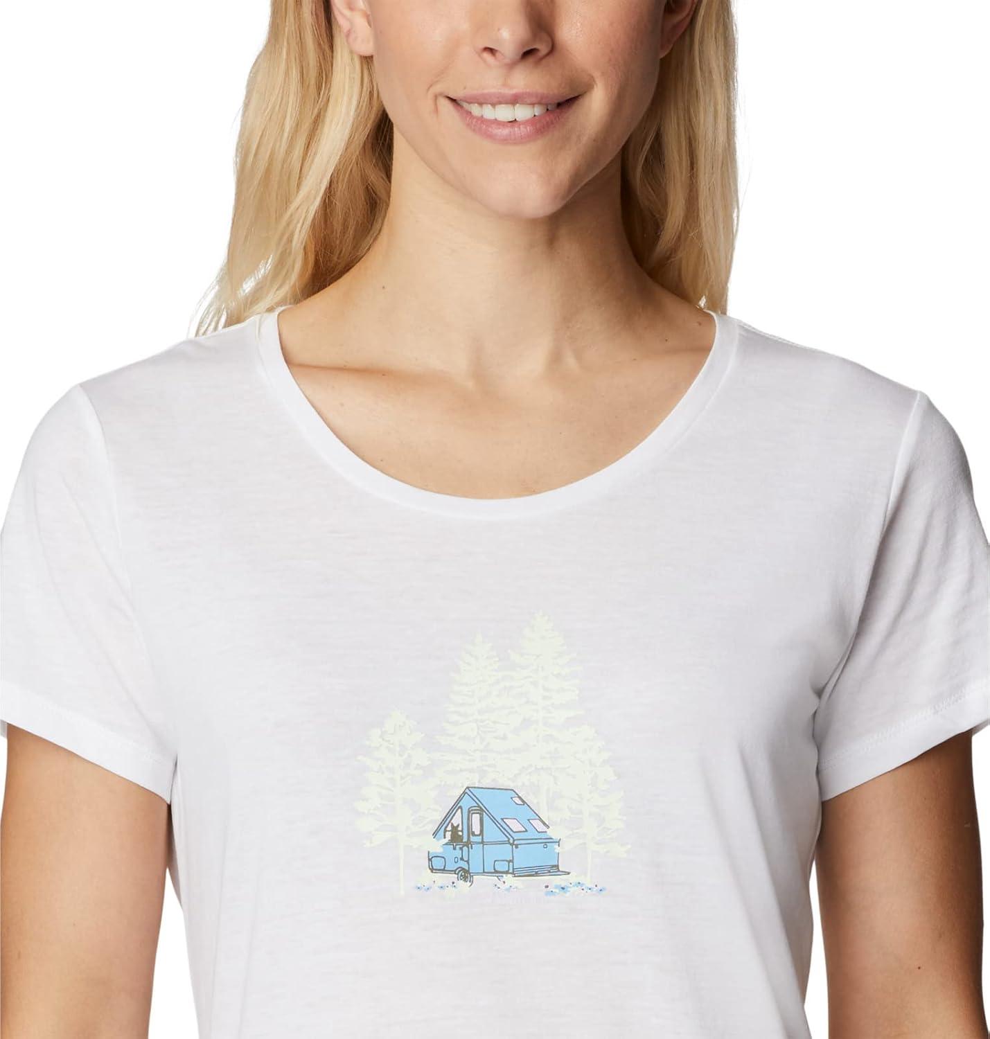 imageColumbia Womens Daisy Days Short Sleeve Graphic TeeWhiteBest Site Graphic