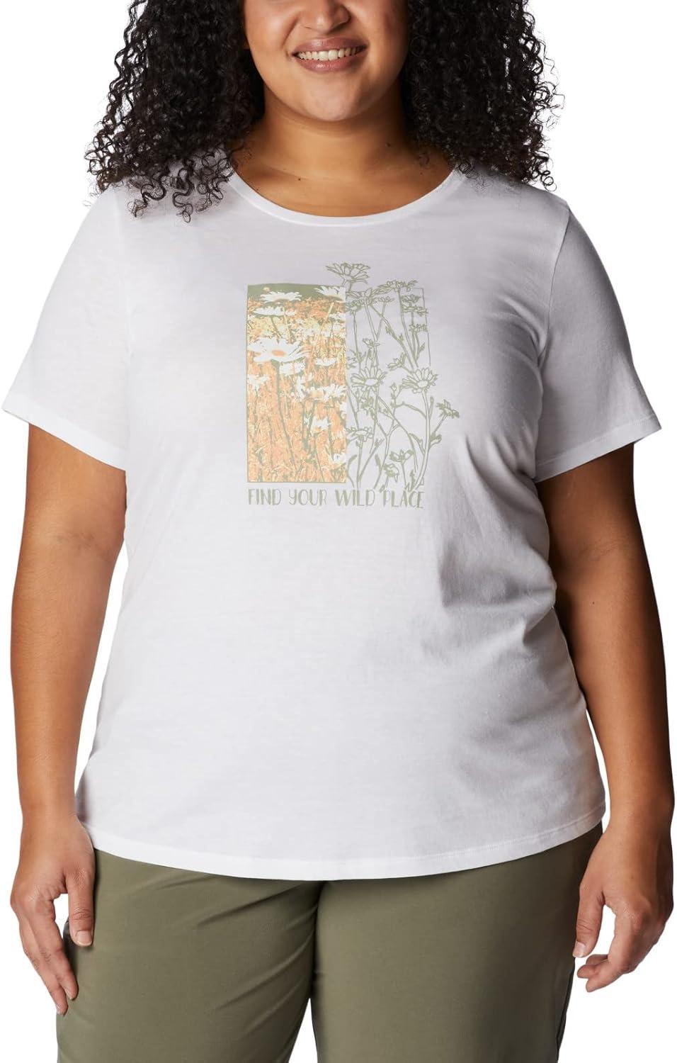 imageColumbia Womens Daisy Days Short Sleeve Graphic TeeWhiteFind Your Wild Graphic