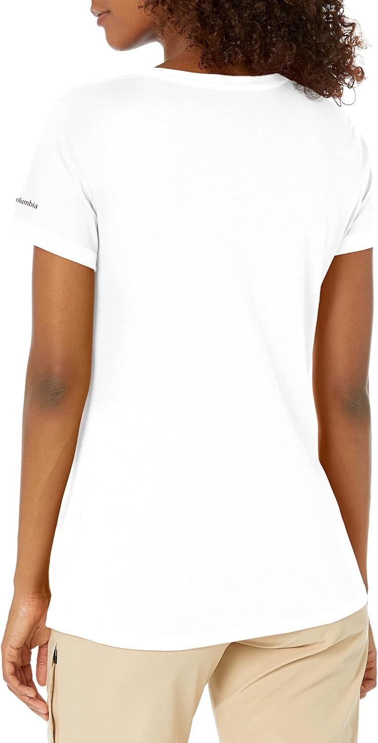 imageColumbia Womens Daisy Days Short Sleeve Graphic TeeWhiteWatercolor Flag Graphic