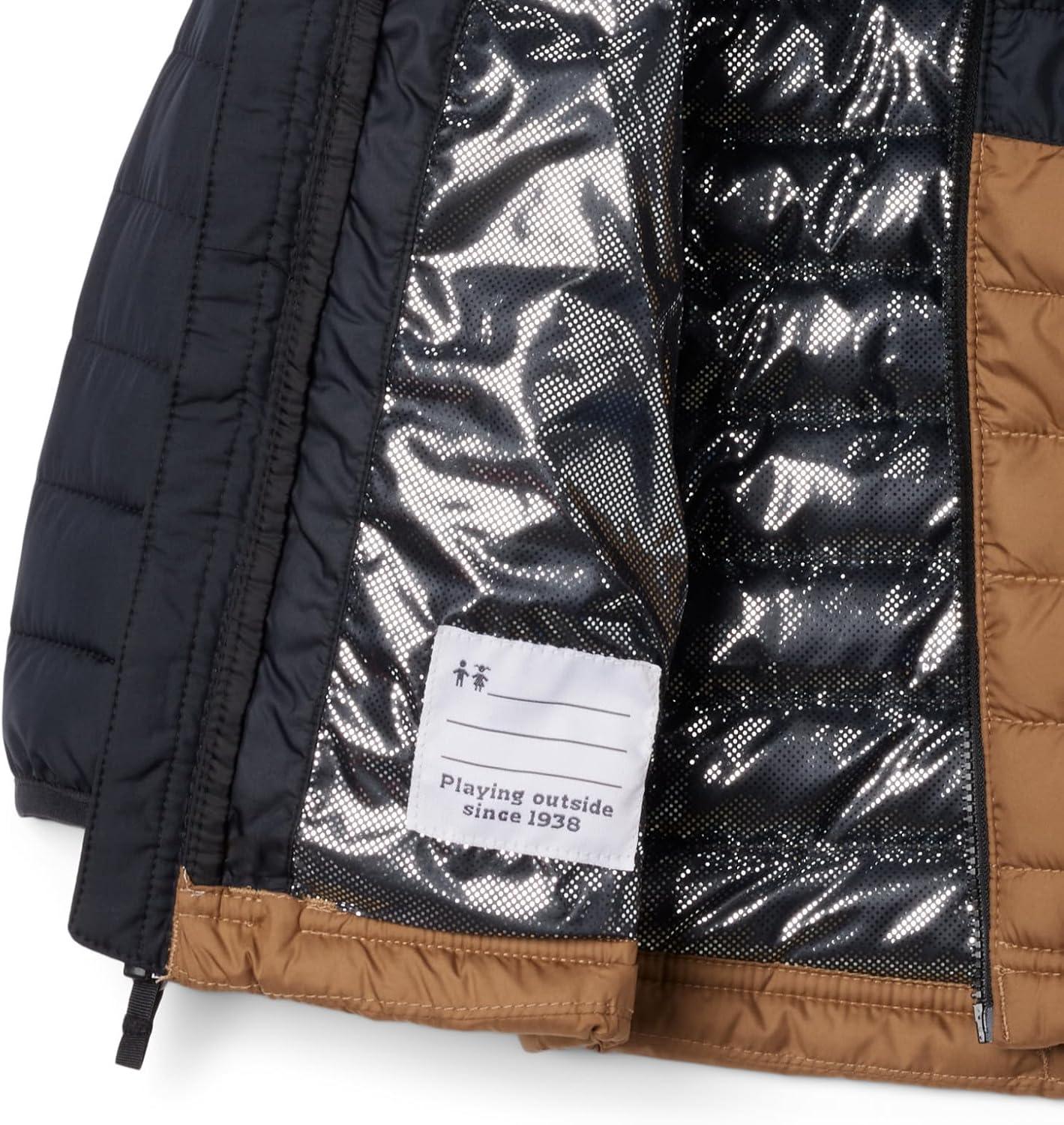 imageColumbia boys Powder Lite II Hooded JacketDeltaBlack
