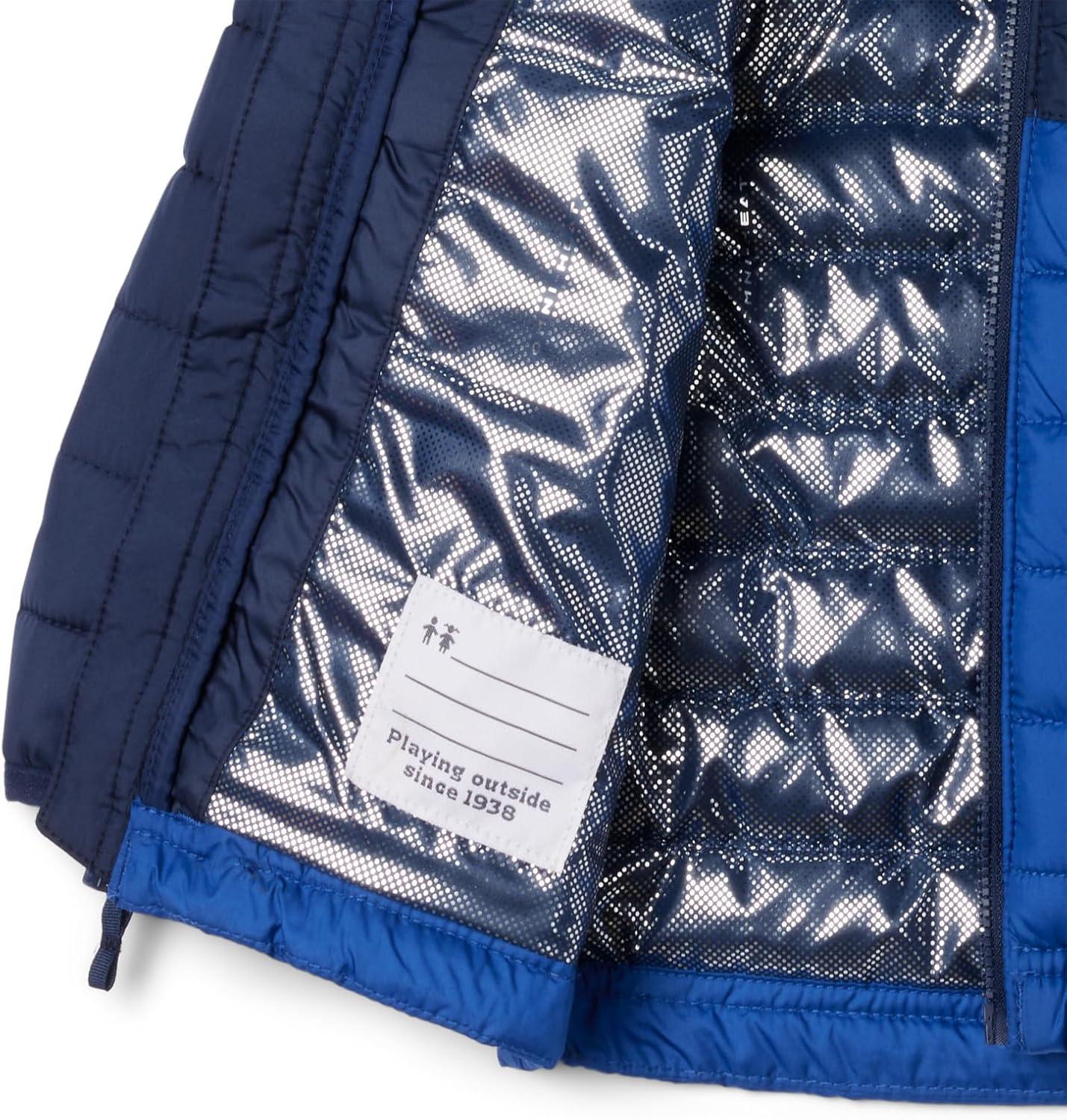imageColumbia boys Powder Lite II Hooded JacketMountain BlueCollegiate Navy