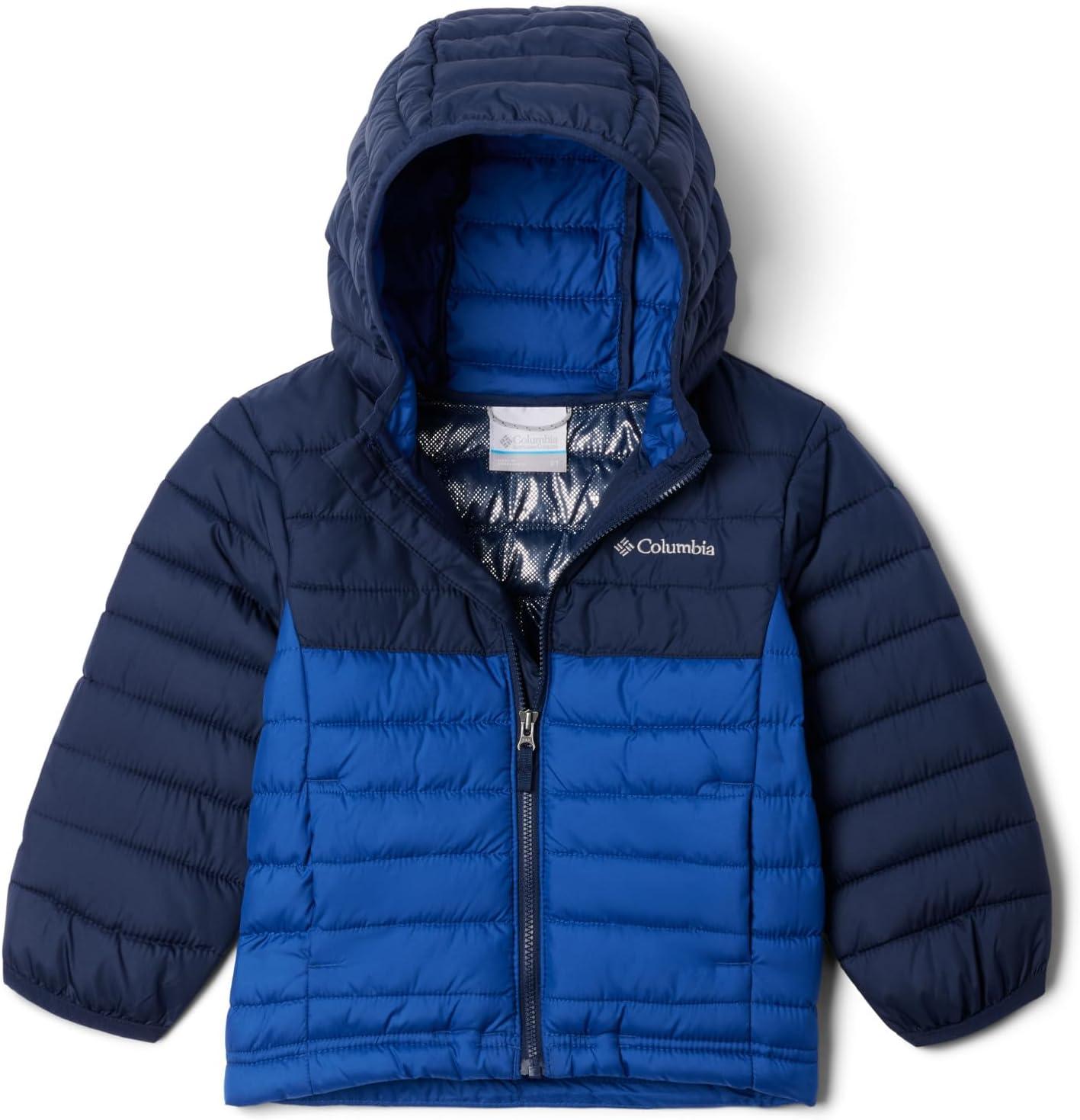 imageColumbia boys Powder Lite II Hooded JacketMountain BlueCollegiate Navy