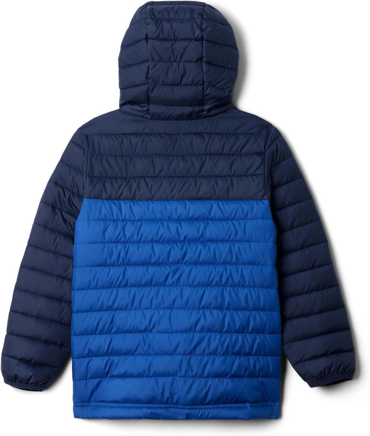 imageColumbia boys Powder Lite II Hooded JacketMountain BlueCollegiate Navy