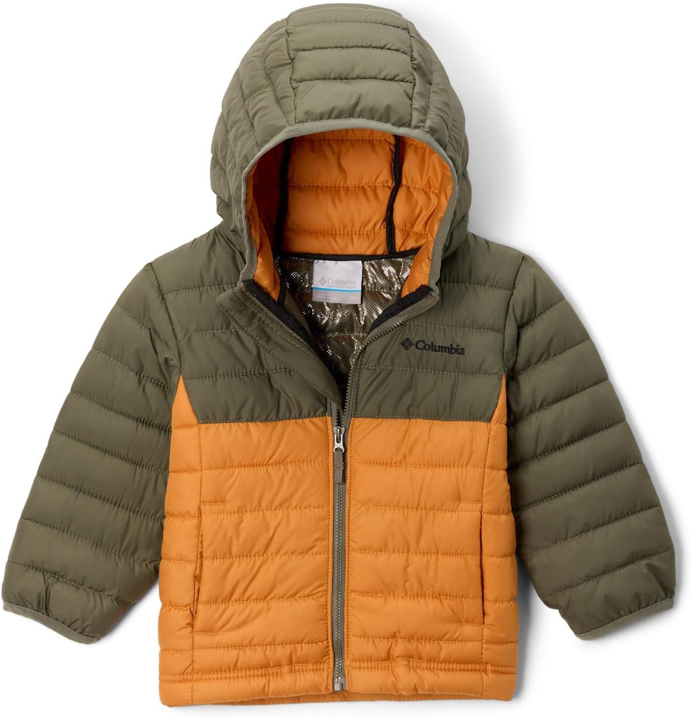 imageColumbia boys Powder Lite II Hooded JacketSunstoneStone Green