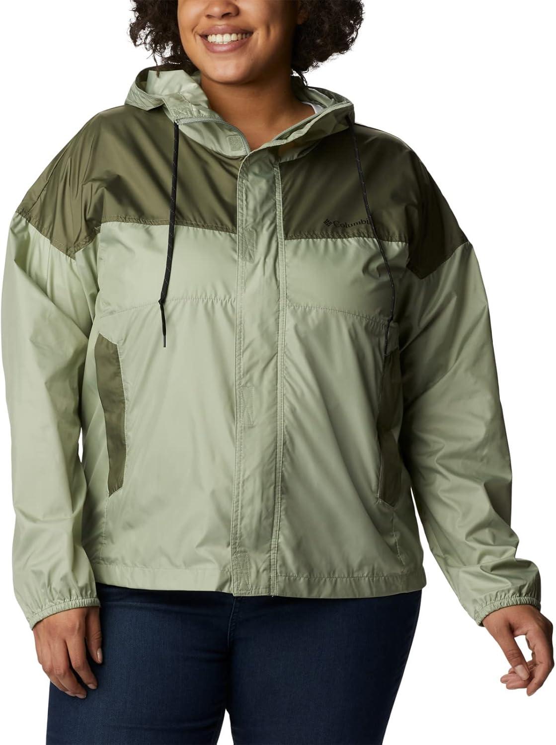 imageColumbia womens Flash Challenger WindbreakerSafariStone Green