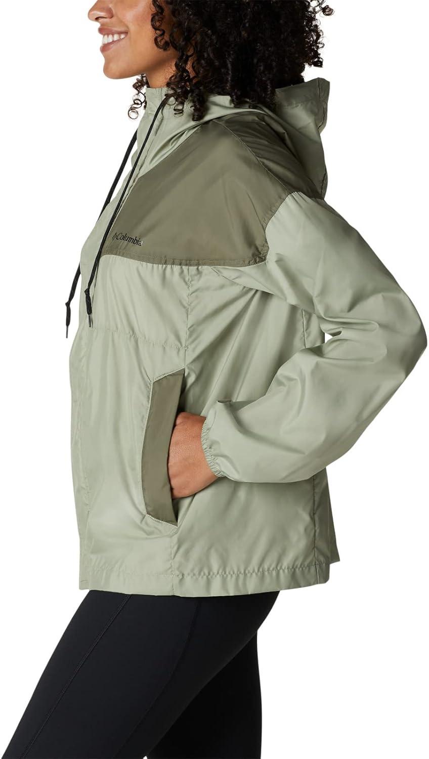 imageColumbia womens Flash Challenger WindbreakerSafariStone Green
