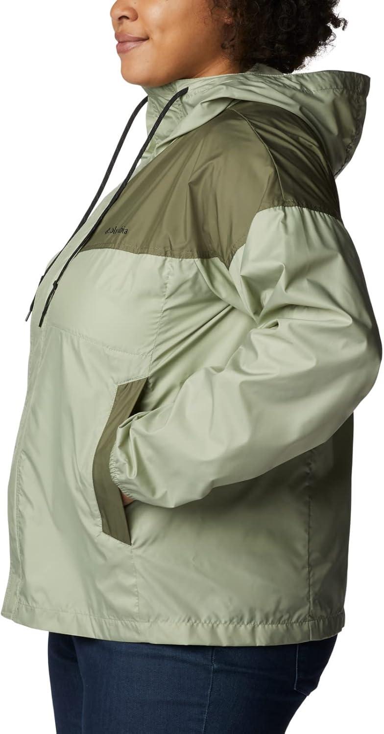 imageColumbia womens Flash Challenger WindbreakerSafariStone Green