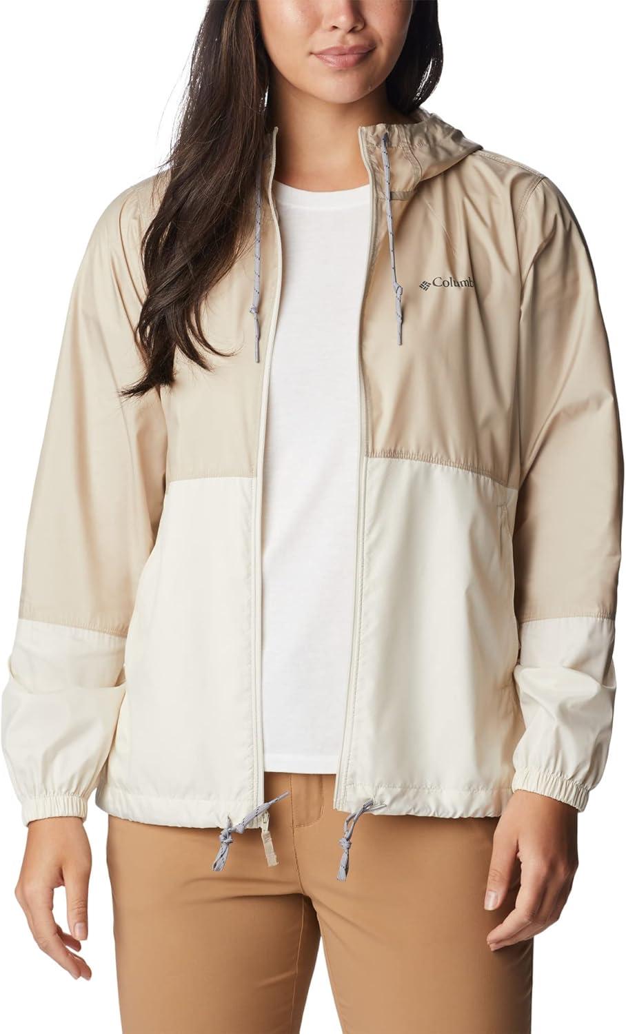 imageColumbia womens Flash Forward WindbreakerWindbreakerAncient FossilChalk