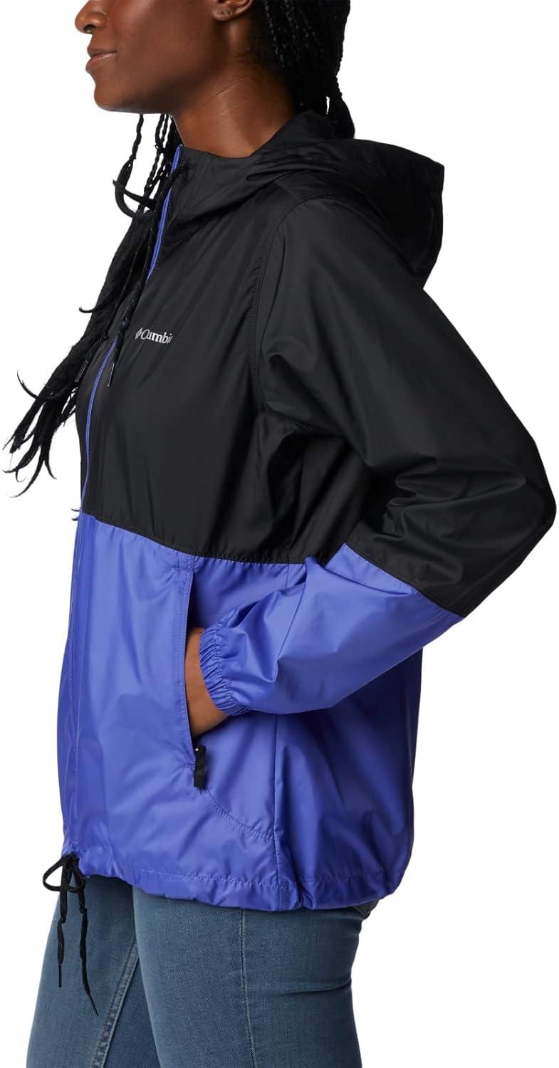 imageColumbia womens Flash Forward WindbreakerWindbreakerBlackPurple Lotus