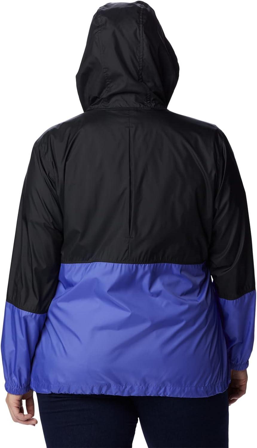 imageColumbia womens Flash Forward WindbreakerWindbreakerBlackPurple Lotus