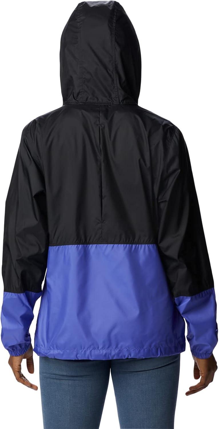 imageColumbia womens Flash Forward WindbreakerWindbreakerBlackPurple Lotus