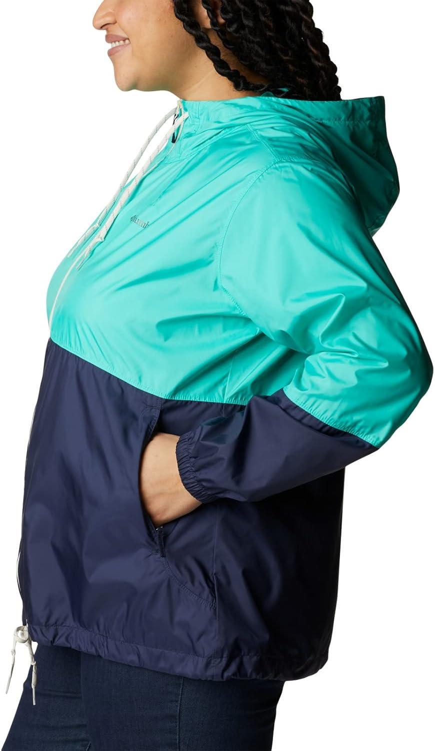 imageColumbia womens Flash Forward WindbreakerWindbreakerElectric TurquoiseNocturnal