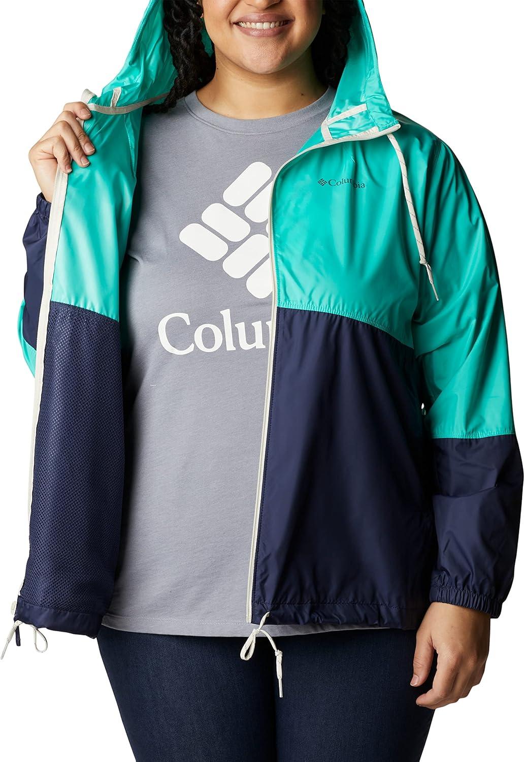 imageColumbia womens Flash Forward WindbreakerWindbreakerElectric TurquoiseNocturnal