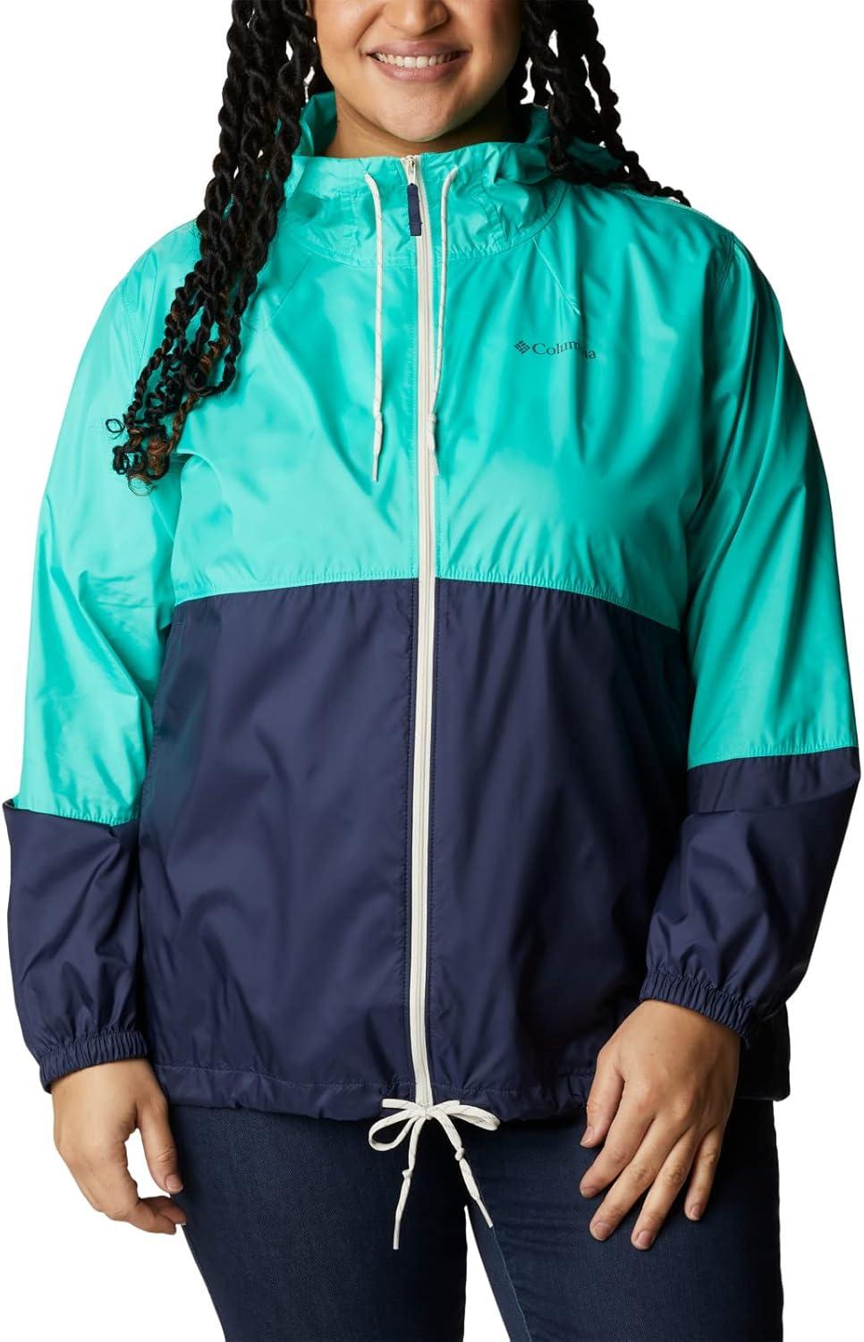 imageColumbia womens Flash Forward WindbreakerWindbreakerElectric TurquoiseNocturnal