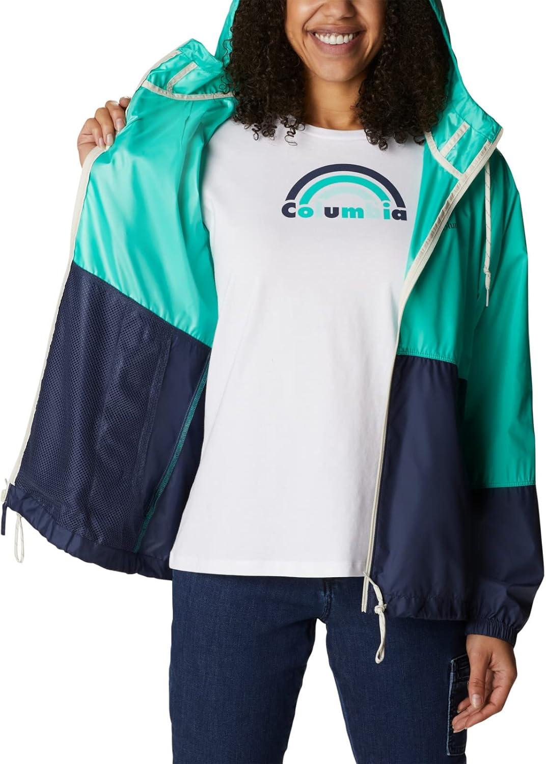 imageColumbia womens Flash Forward WindbreakerWindbreakerElectric TurquoiseNocturnal
