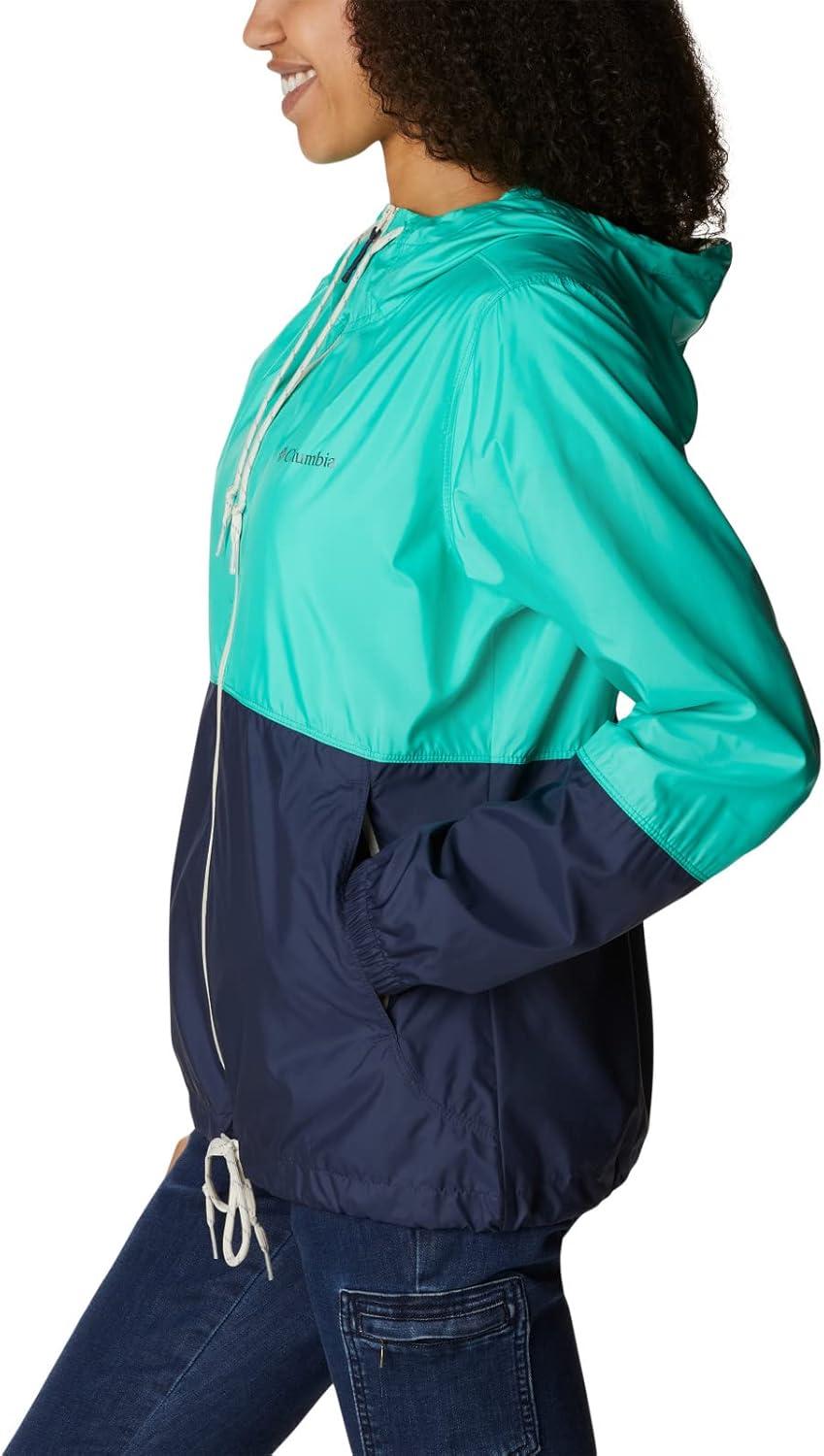 imageColumbia womens Flash Forward WindbreakerWindbreakerElectric TurquoiseNocturnal