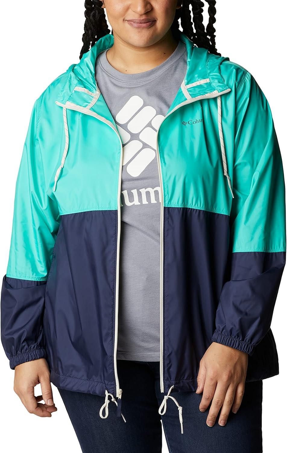 imageColumbia womens Flash Forward WindbreakerWindbreakerElectric TurquoiseNocturnal