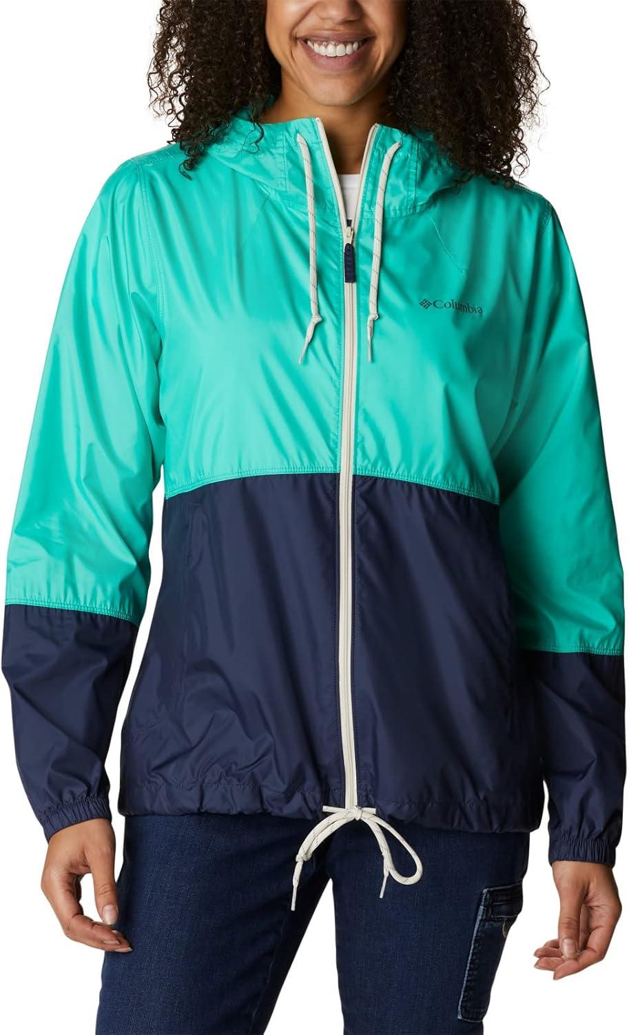 imageColumbia womens Flash Forward WindbreakerWindbreakerElectric TurquoiseNocturnal