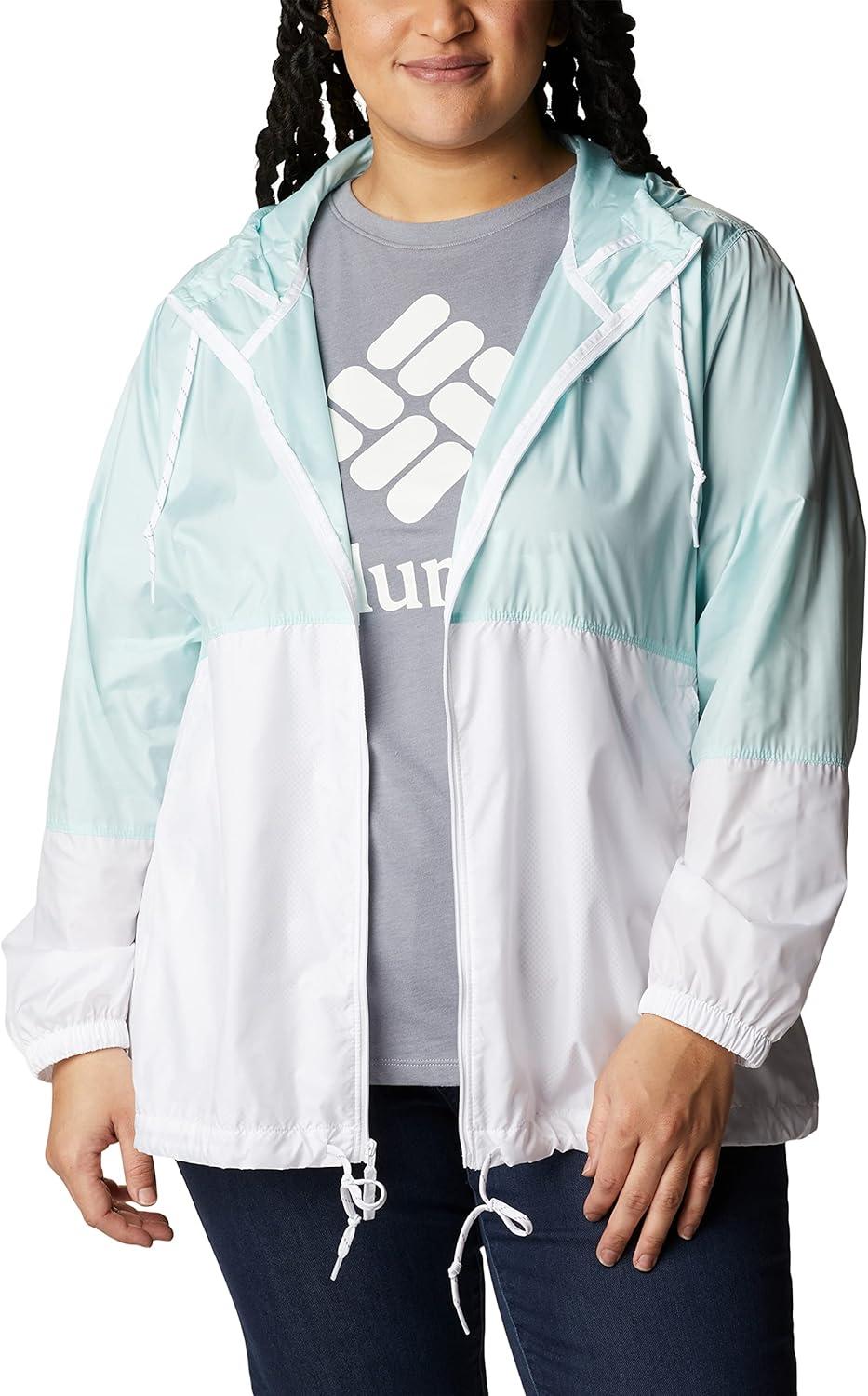 imageColumbia womens Flash Forward WindbreakerWindbreakerIcy MornWhite