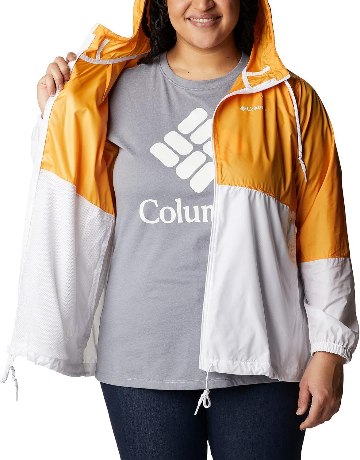 imageColumbia womens Flash Forward WindbreakerWindbreakerMangoWhite