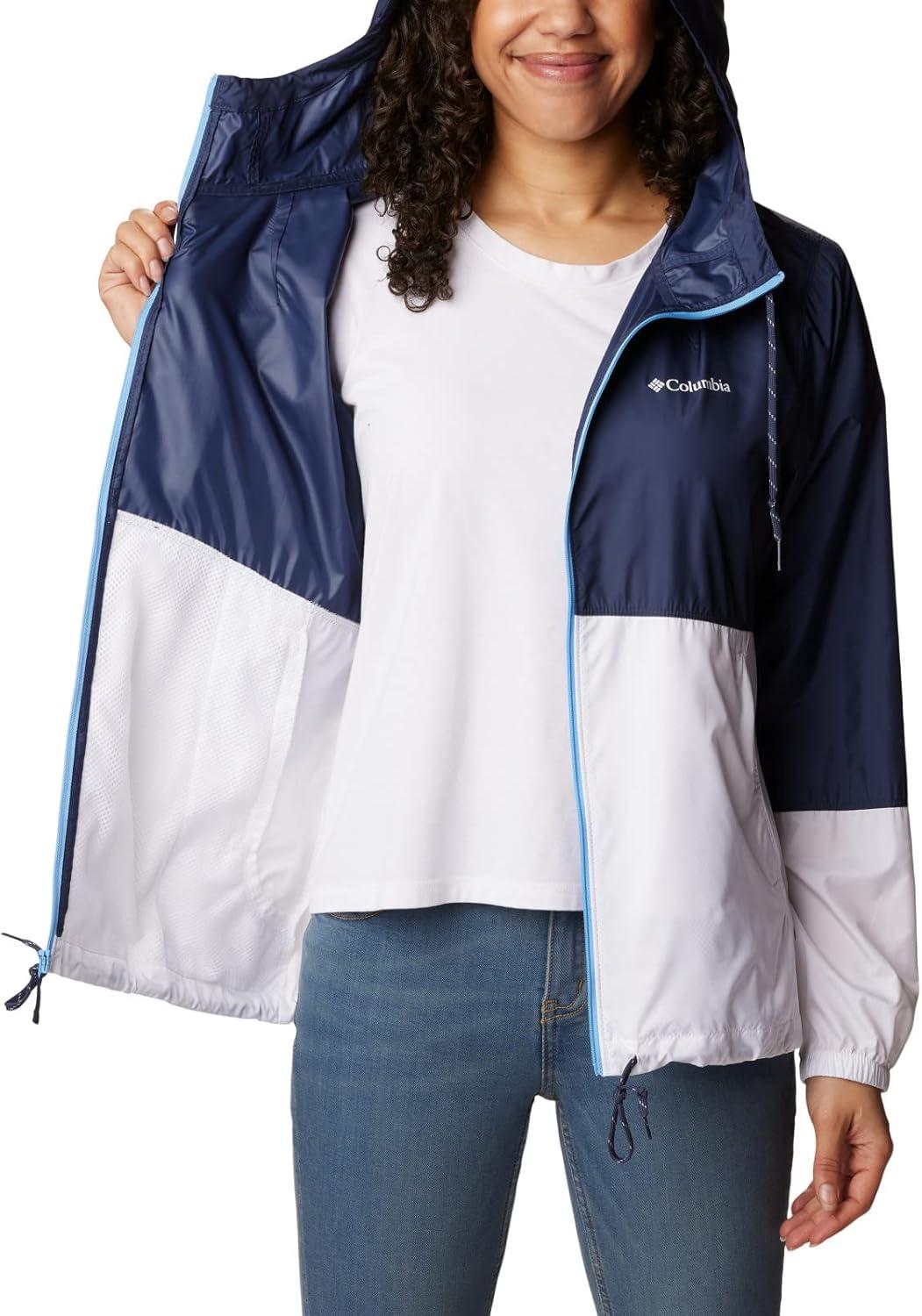 imageColumbia womens Flash Forward WindbreakerWindbreakerNocturnal White