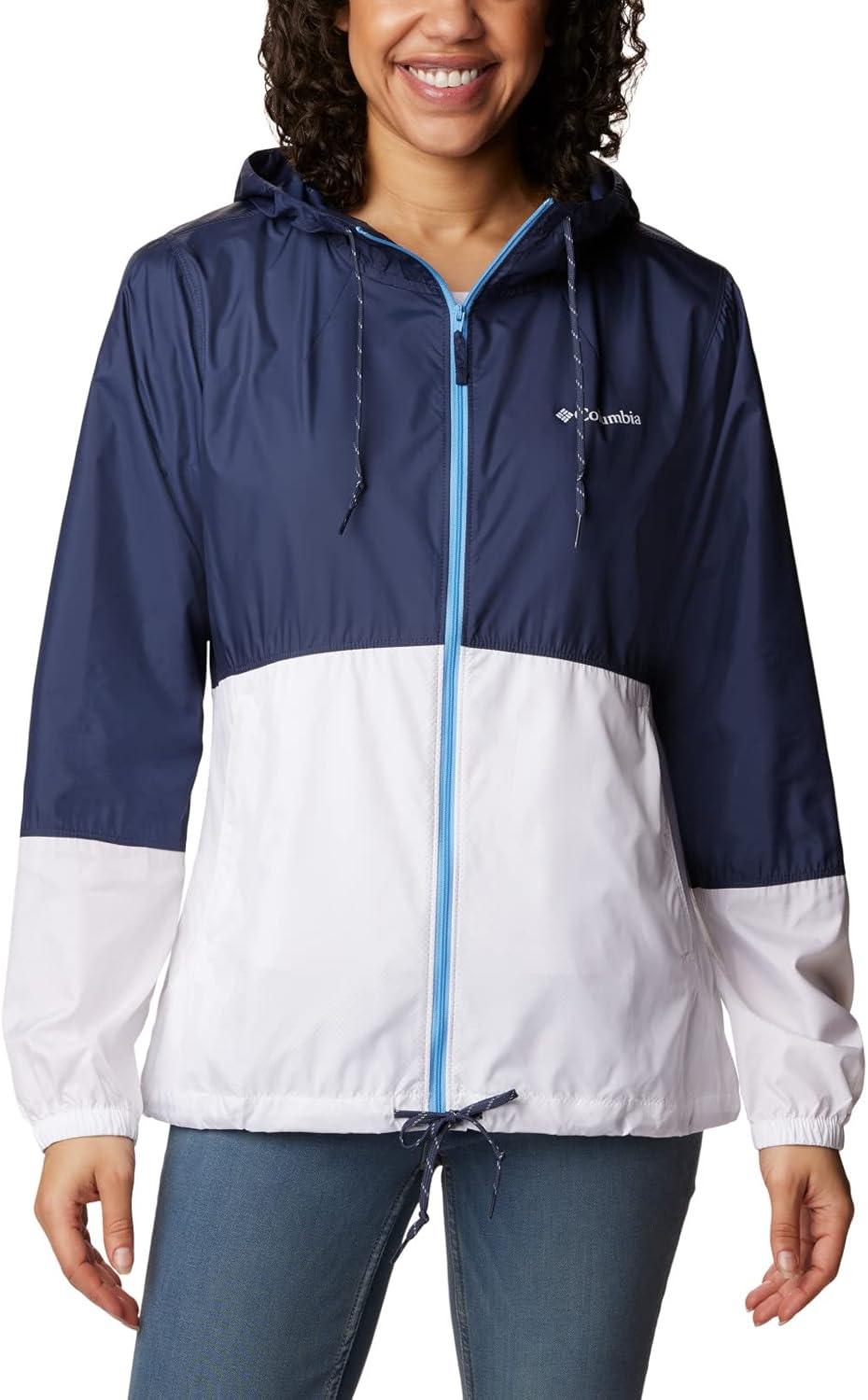 imageColumbia womens Flash Forward WindbreakerWindbreakerNocturnal White