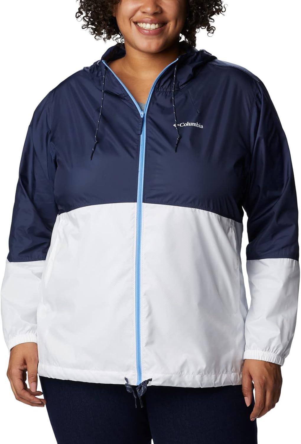 imageColumbia womens Flash Forward WindbreakerWindbreakerNocturnal White