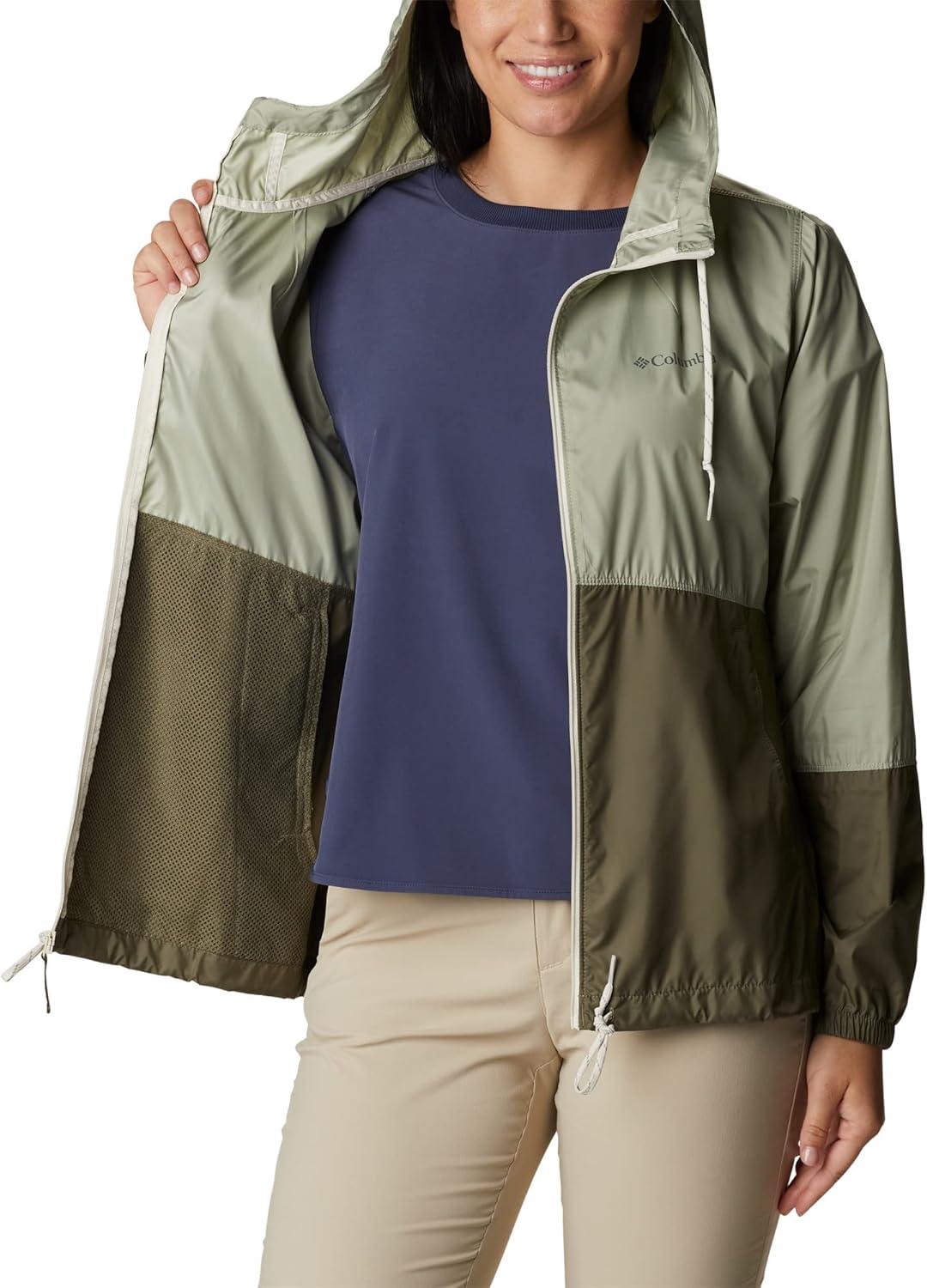 imageColumbia womens Flash Forward WindbreakerWindbreakerSafariStone Green
