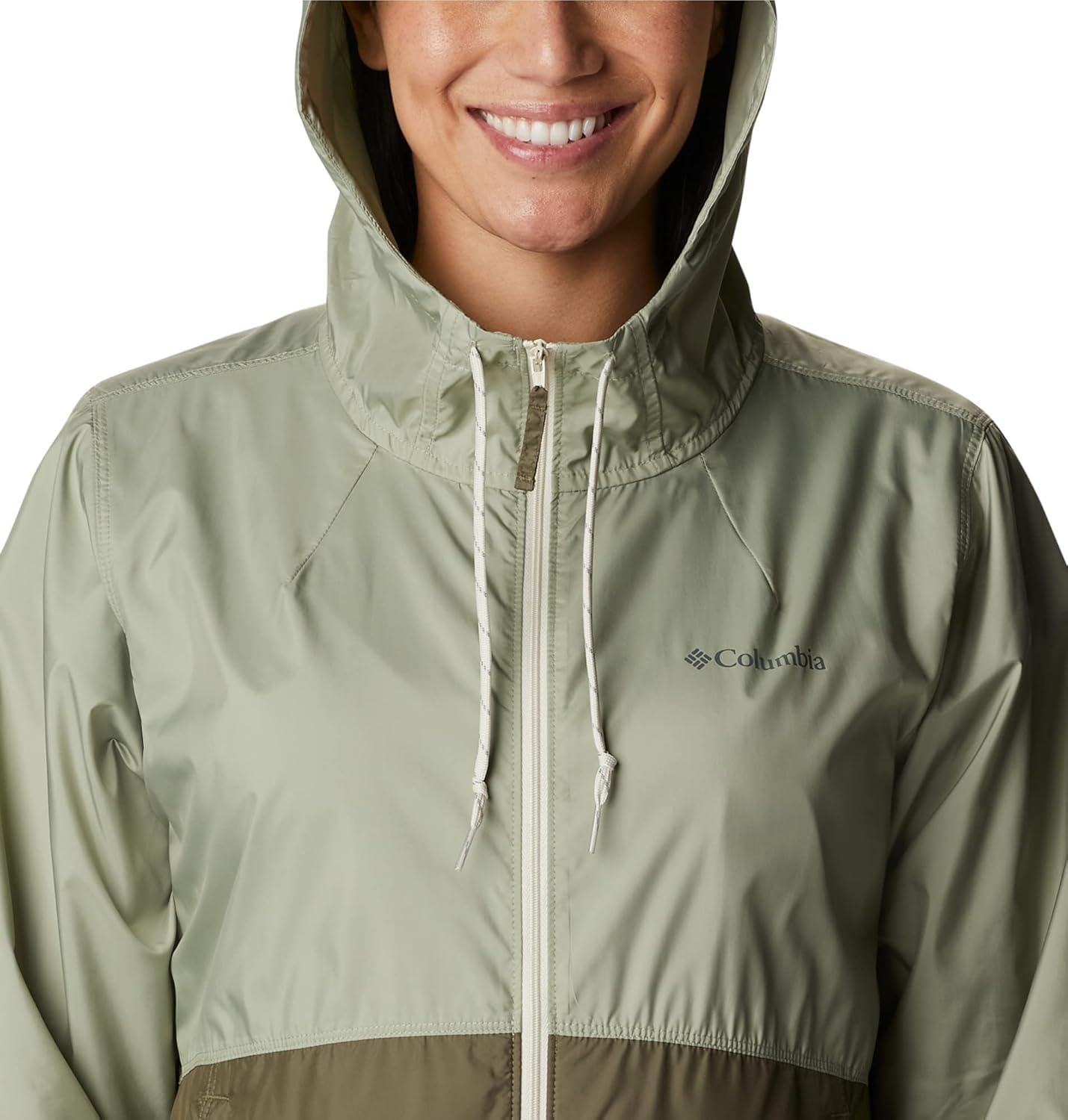 imageColumbia womens Flash Forward WindbreakerWindbreakerSafariStone Green
