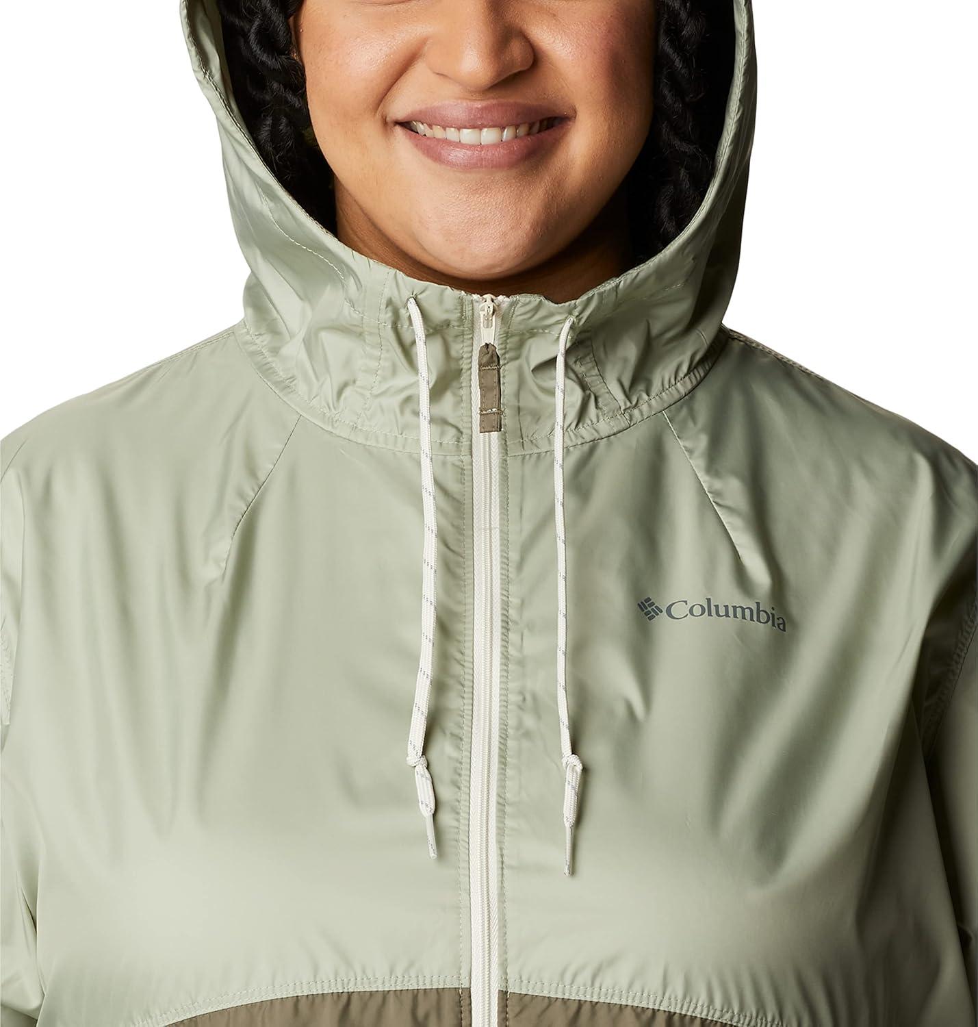 imageColumbia womens Flash Forward WindbreakerWindbreakerSafariStone Green