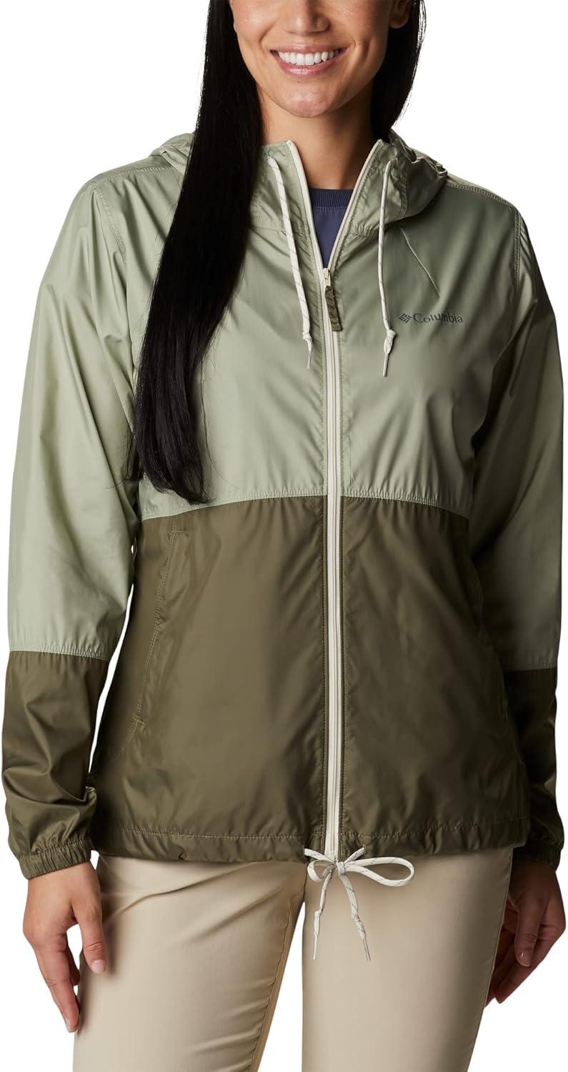 imageColumbia womens Flash Forward WindbreakerWindbreakerSafariStone Green