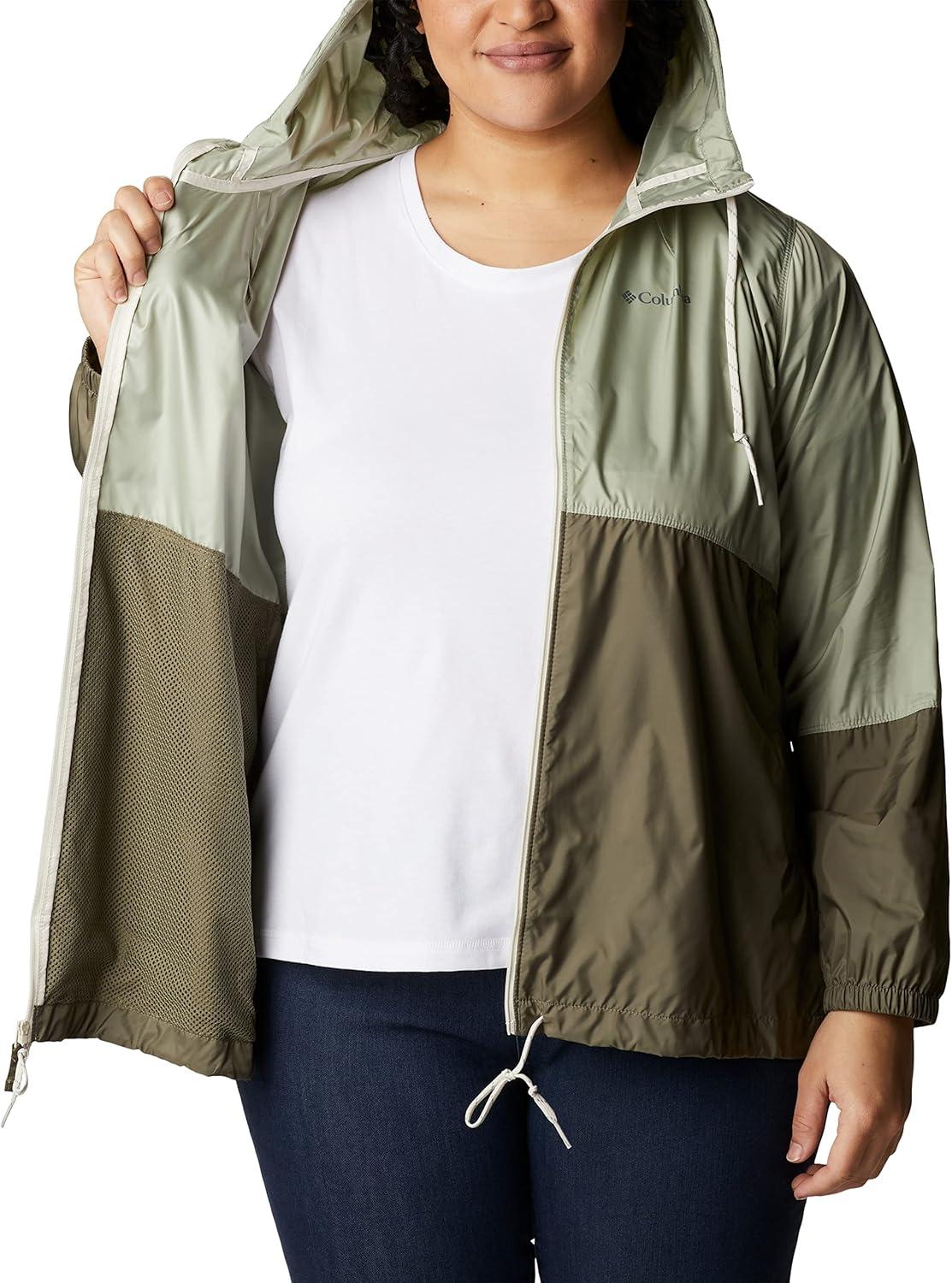 imageColumbia womens Flash Forward WindbreakerWindbreakerSafariStone Green