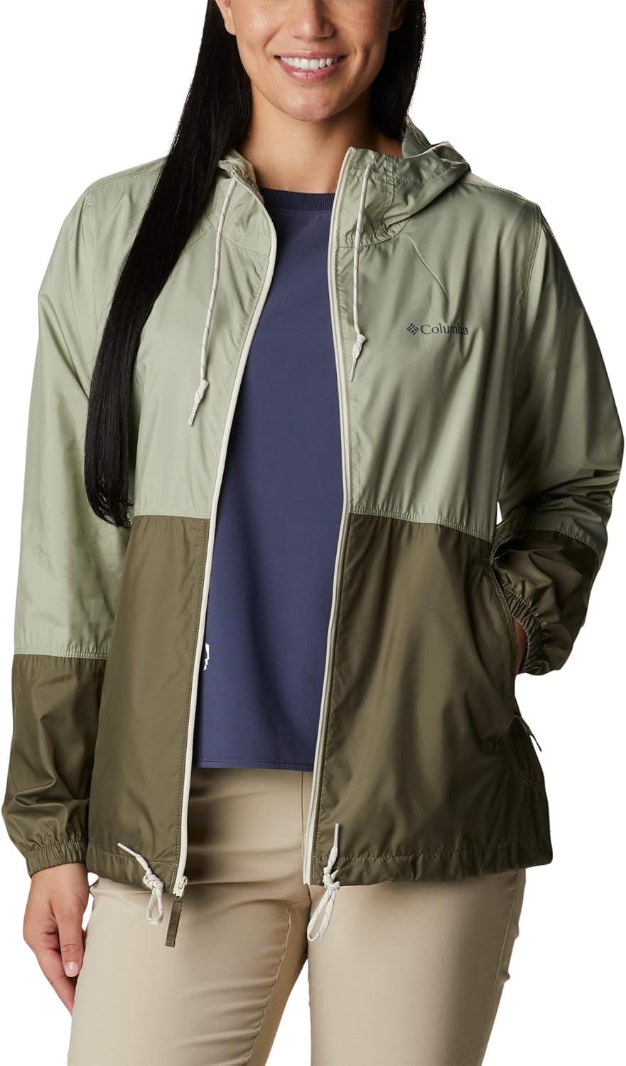 imageColumbia womens Flash Forward WindbreakerWindbreakerSafariStone Green
