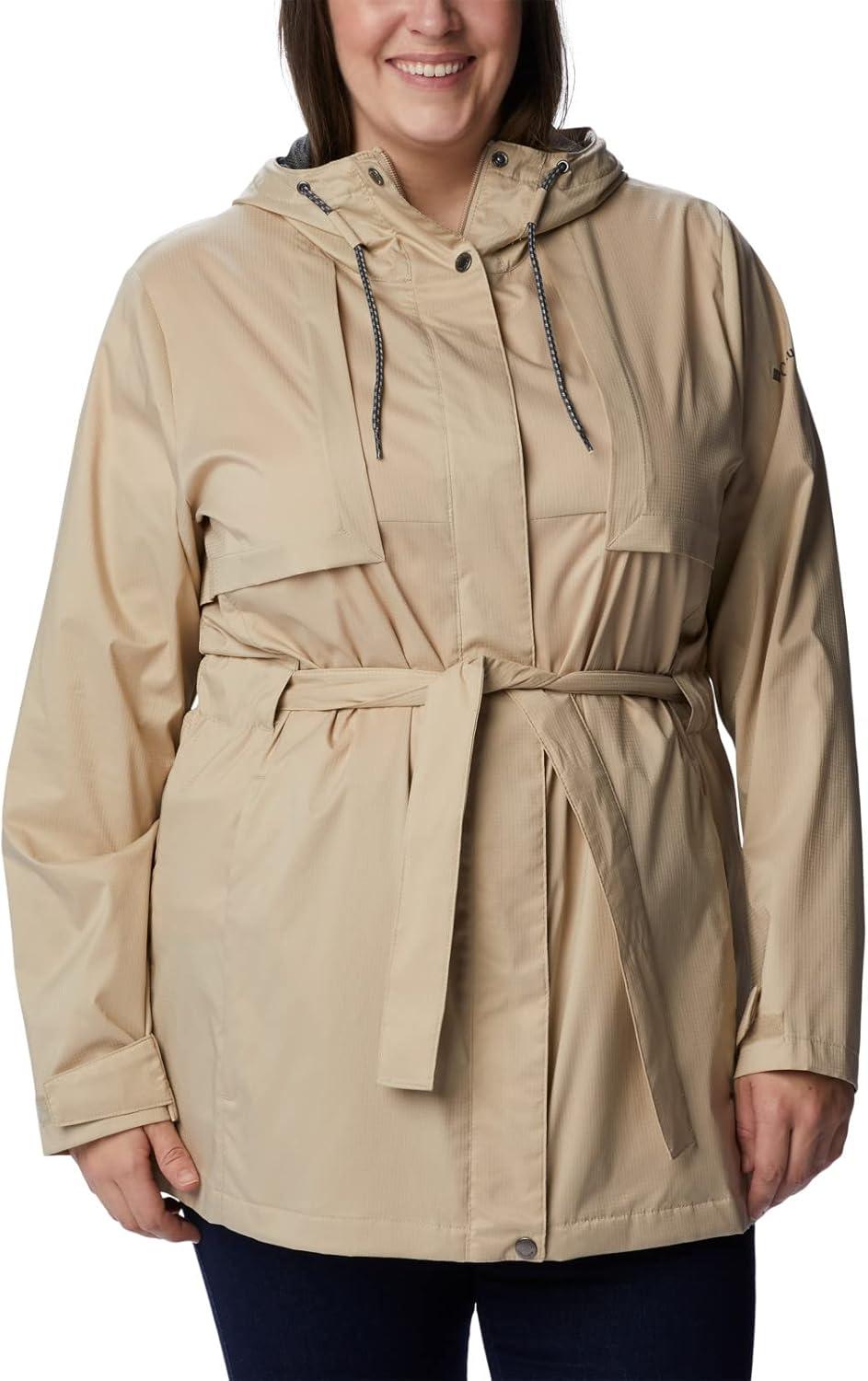 imageColumbia womens Pardon My Trench II Rain JacketAncient Fossil