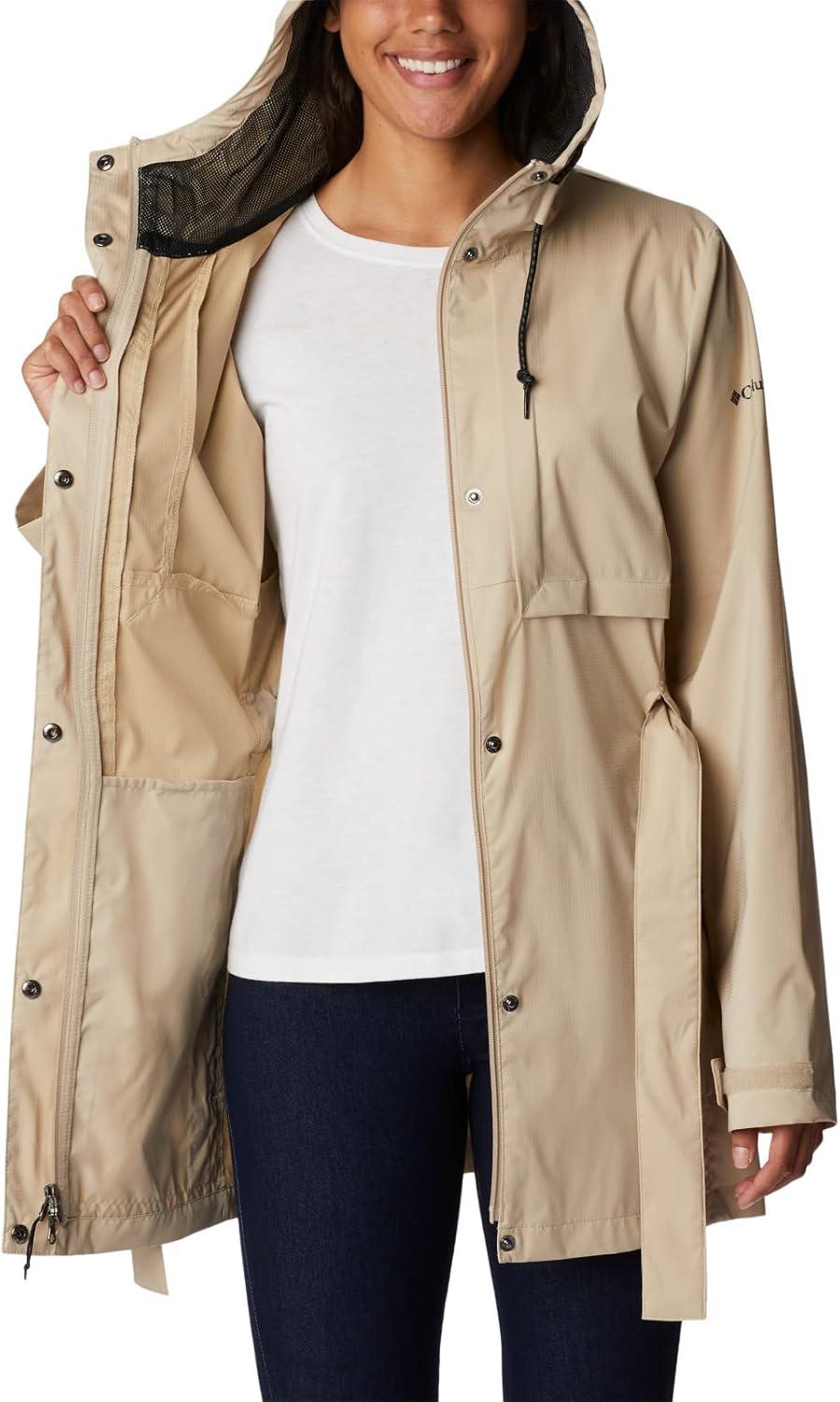 imageColumbia womens Pardon My Trench II Rain JacketAncient Fossil