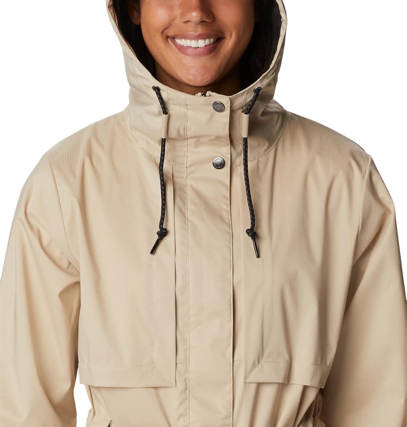 imageColumbia womens Pardon My Trench II Rain JacketAncient Fossil