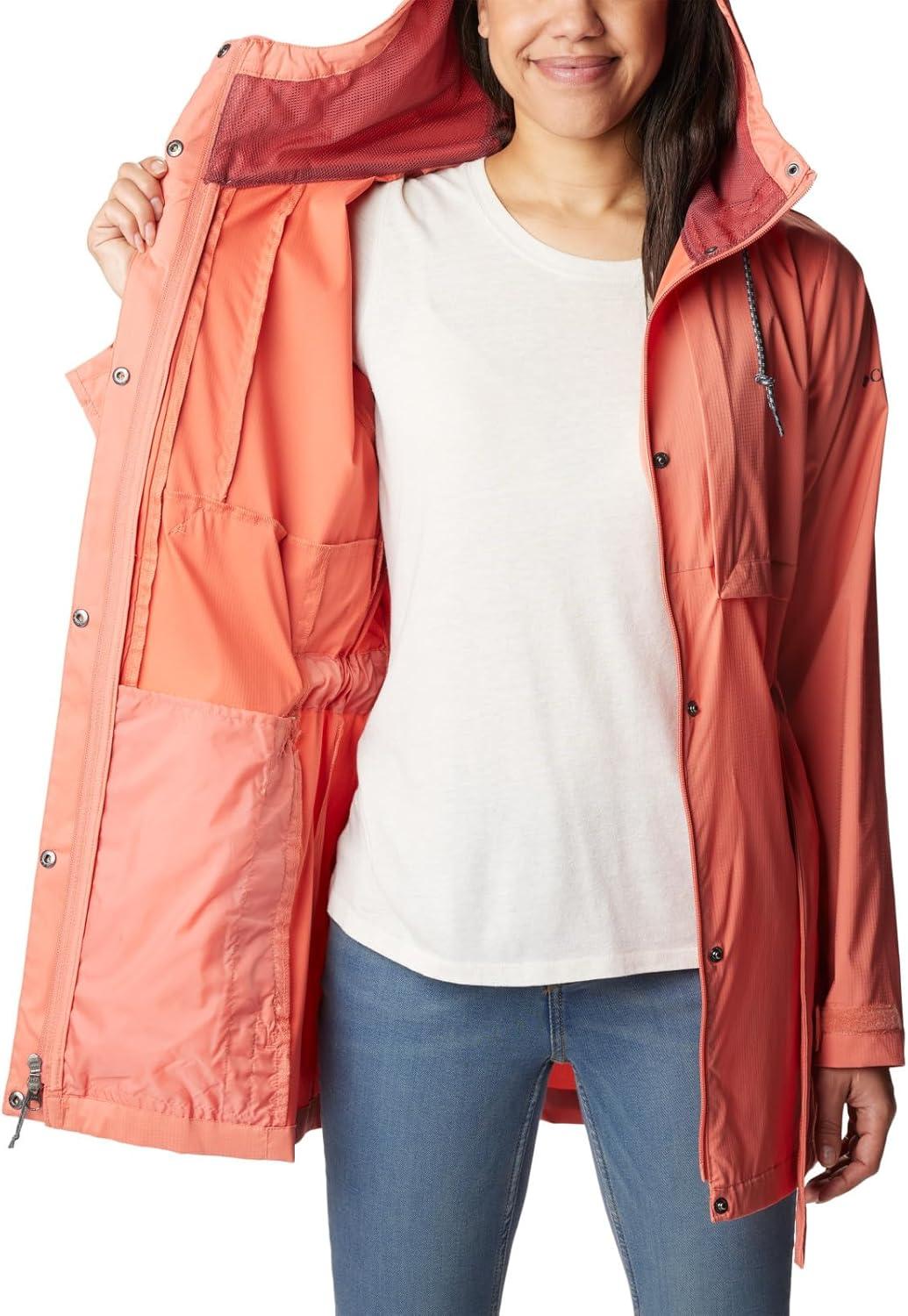 imageColumbia womens Pardon My Trench II Rain JacketFaded Peach