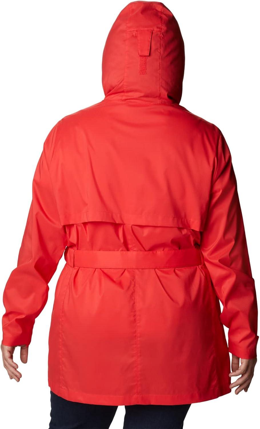 imageColumbia womens Pardon My Trench II Rain JacketRed Hibiscus