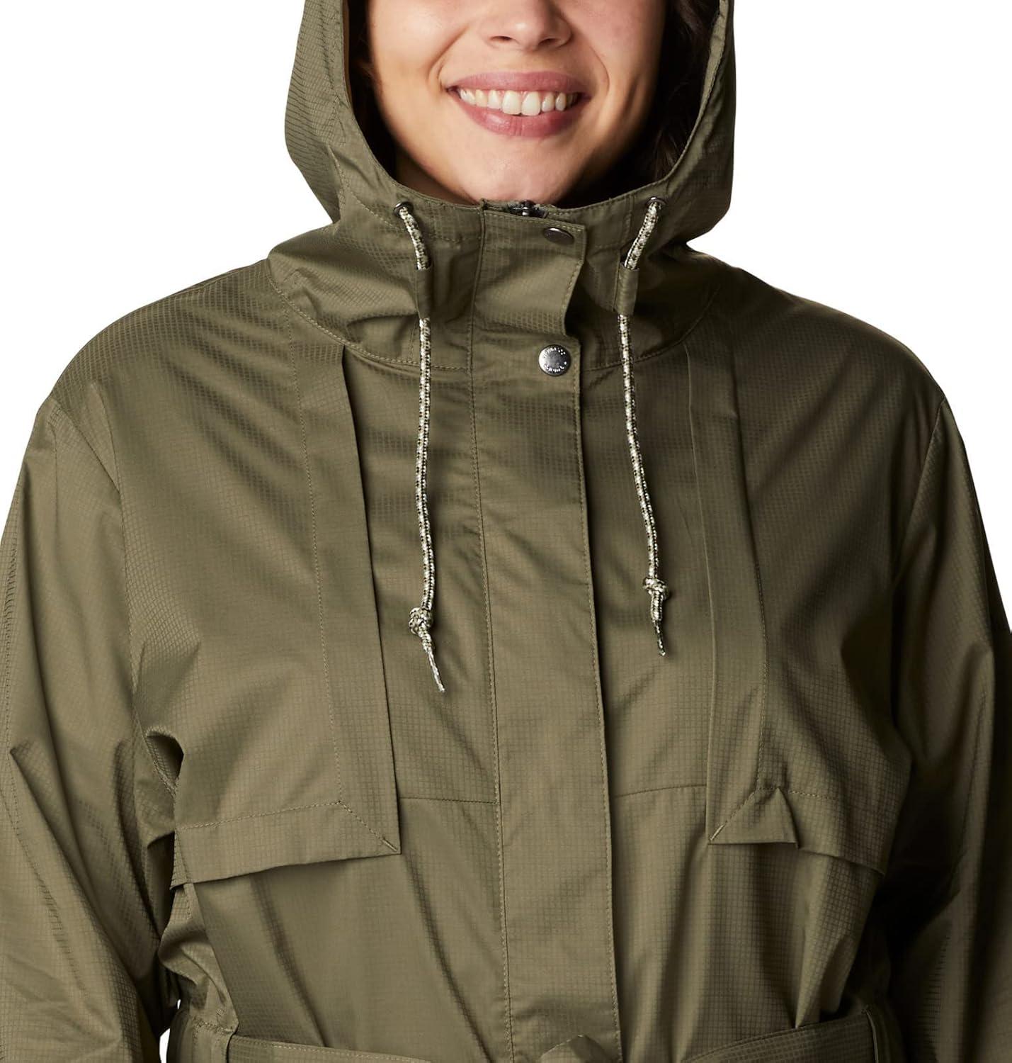 imageColumbia womens Pardon My Trench II Rain JacketStone Green