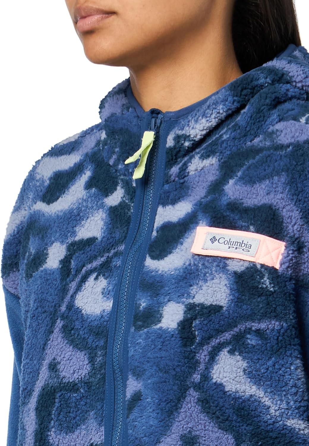 imageColumbia womens Pfg Open Water Hooded FleeceCarbonCarbon Aura