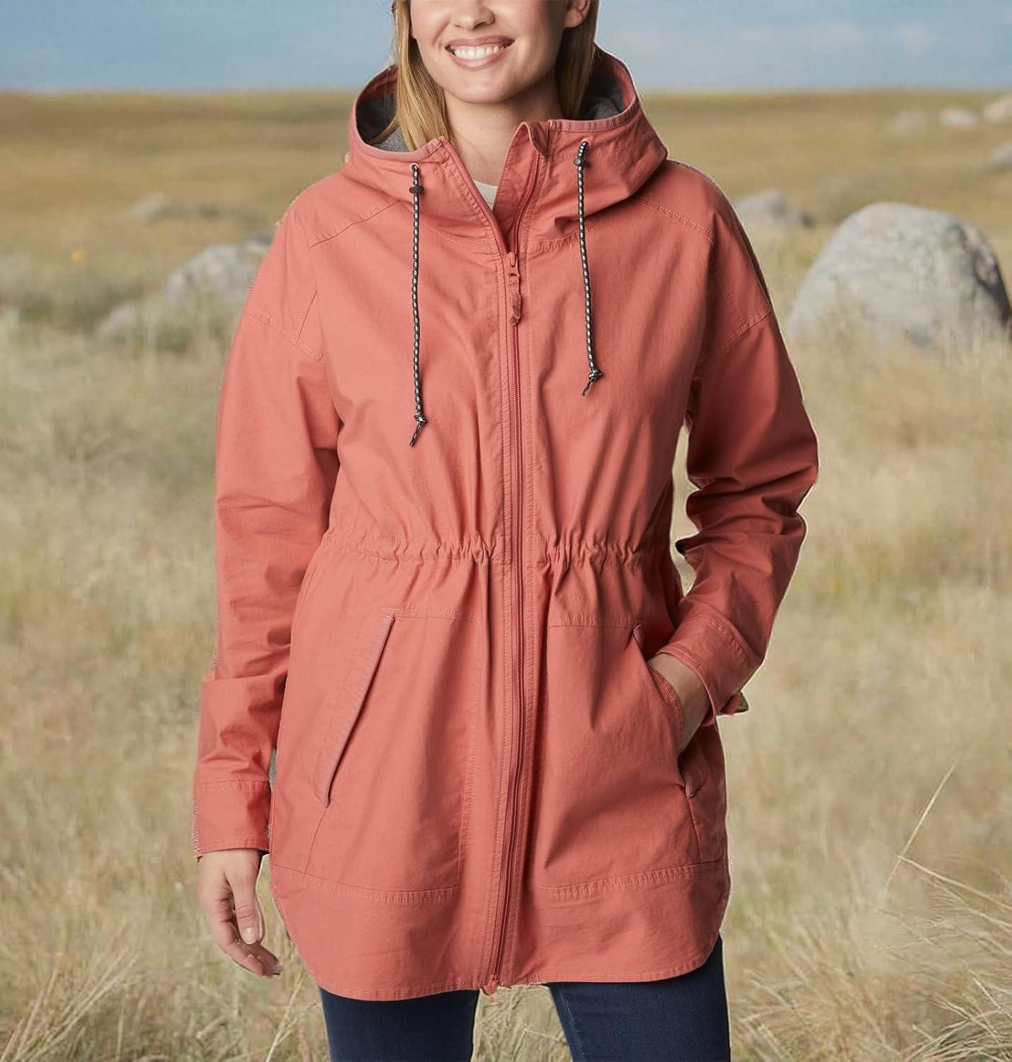imageColumbia womens Sage Lake Long Lined JacketDark Coral