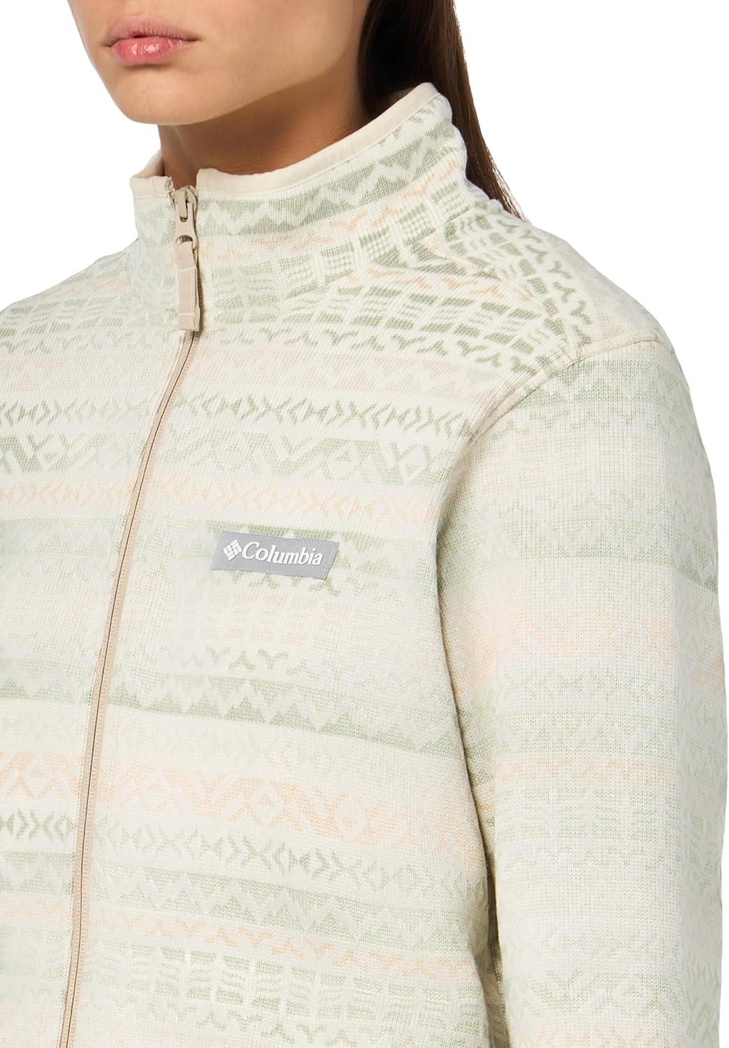 imageColumbia womens Sweater Weather Print Full ZipAncient Fossil Madras