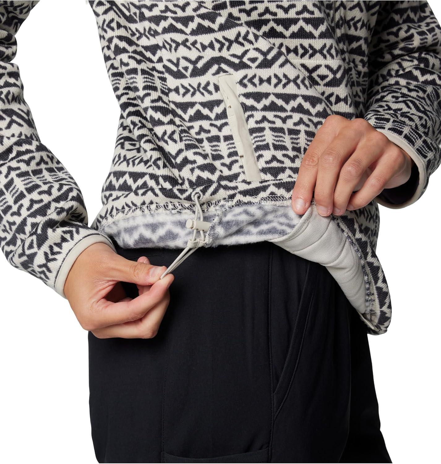 imageColumbia womens Sweater Weather Print Full ZipDark Stone Madras Tonal