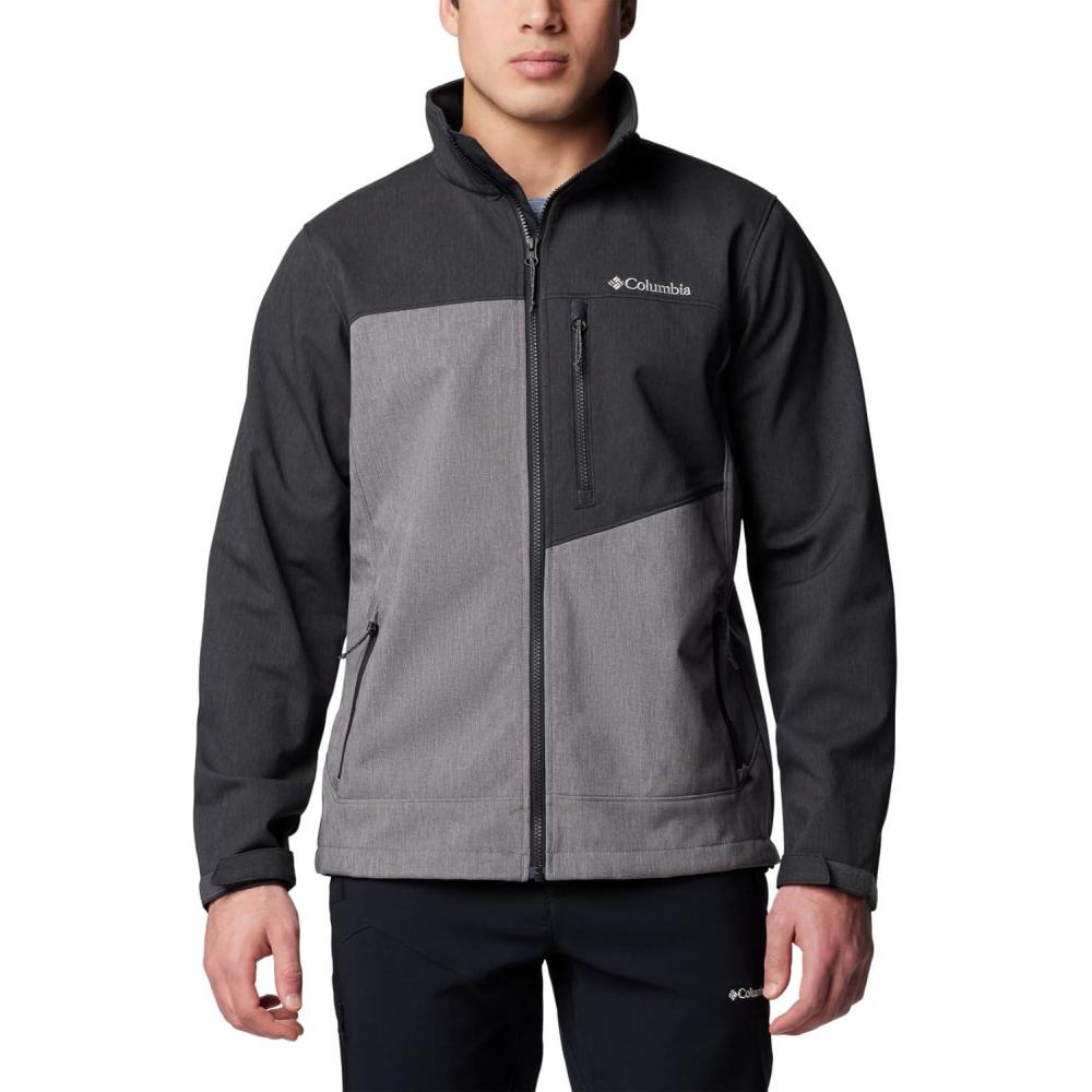 imageColumbia Mens Cruiser Valley II SoftshellCity Grey HeatherBlack Heather