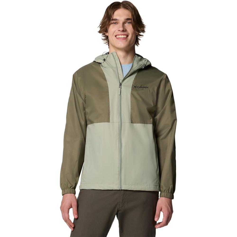 imageColumbia Mens Glenbrook Bend Rain JacketStone GreenSafari