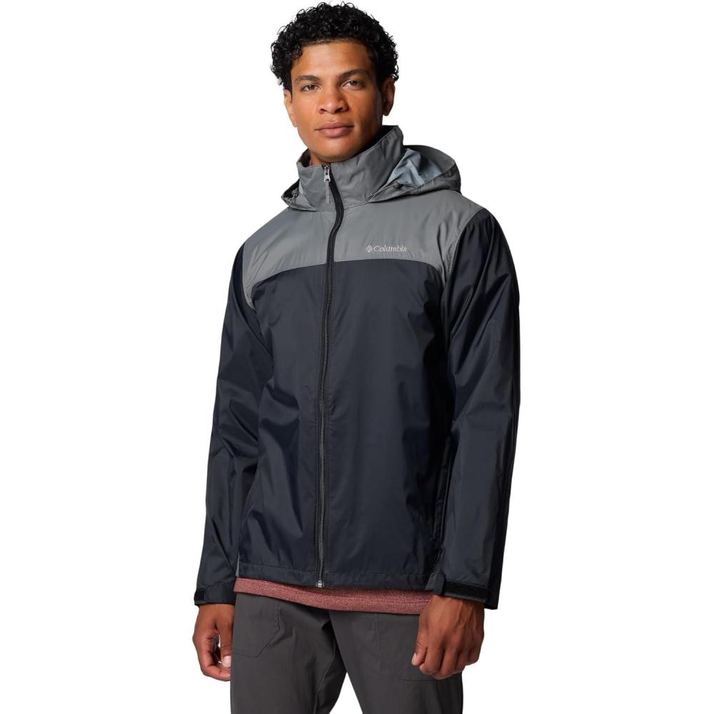 imageColumbia Mens Glennaker Lake II Rain JacketBlackCity Grey