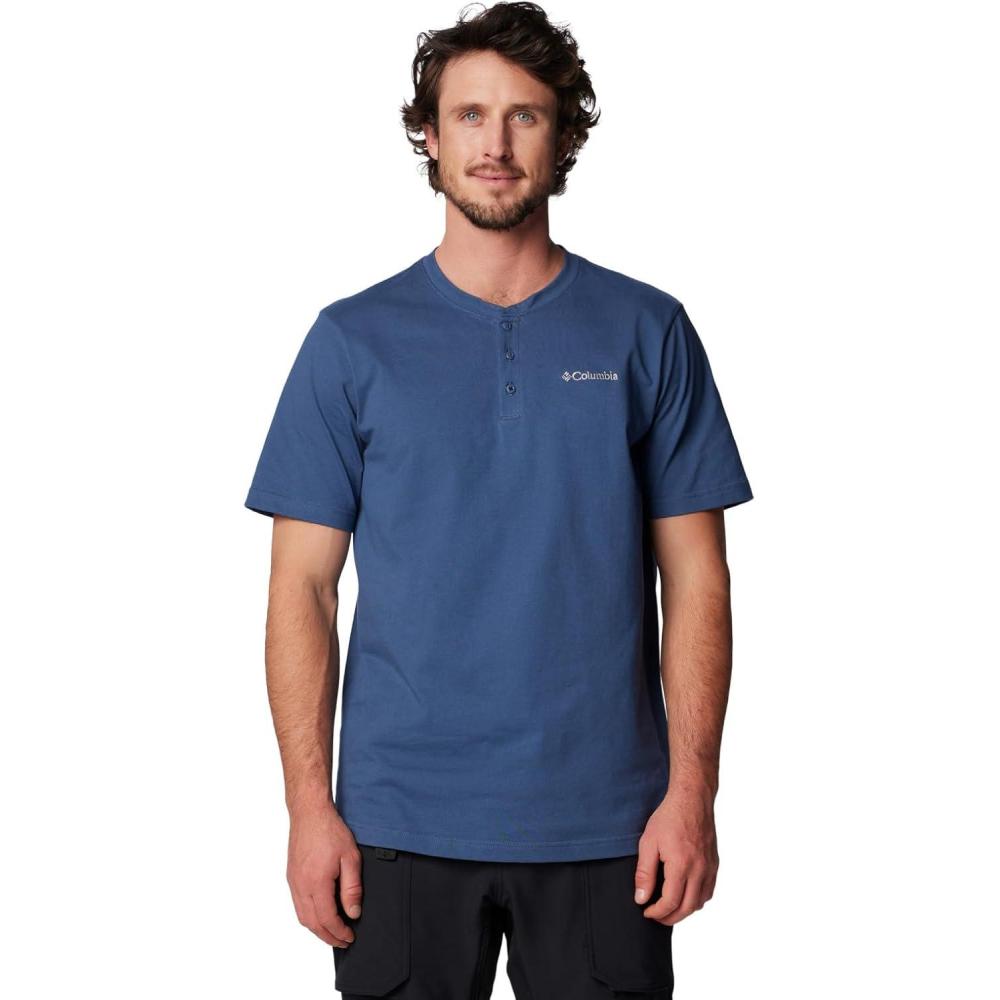imageColumbia Mens Landroamer Short Sleeve Henley IIDark Mountain