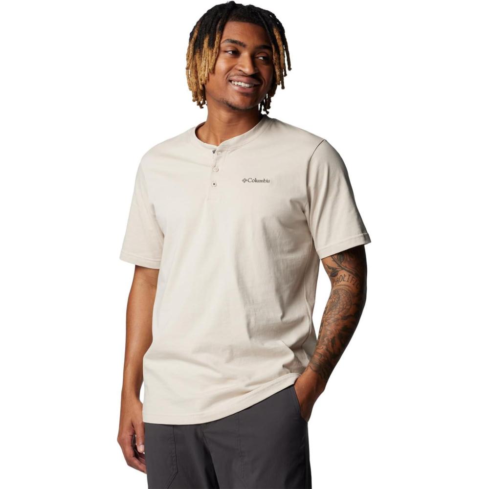 imageColumbia Mens Landroamer Short Sleeve Henley IIDark Stone